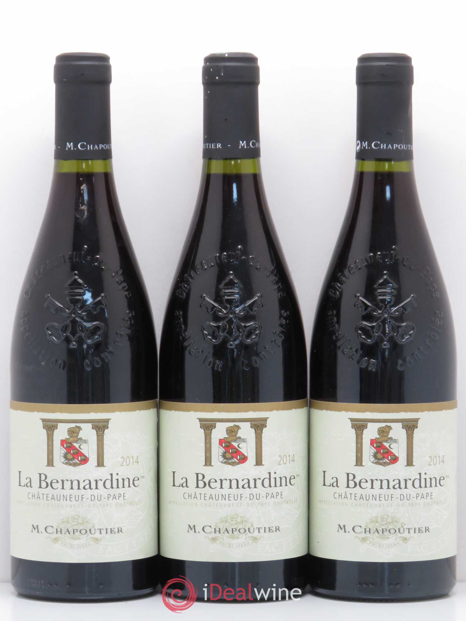 Châteauneuf-du-Pape La Bernardine Chapoutier 2014 - Lot de 3 bouteilles - 0