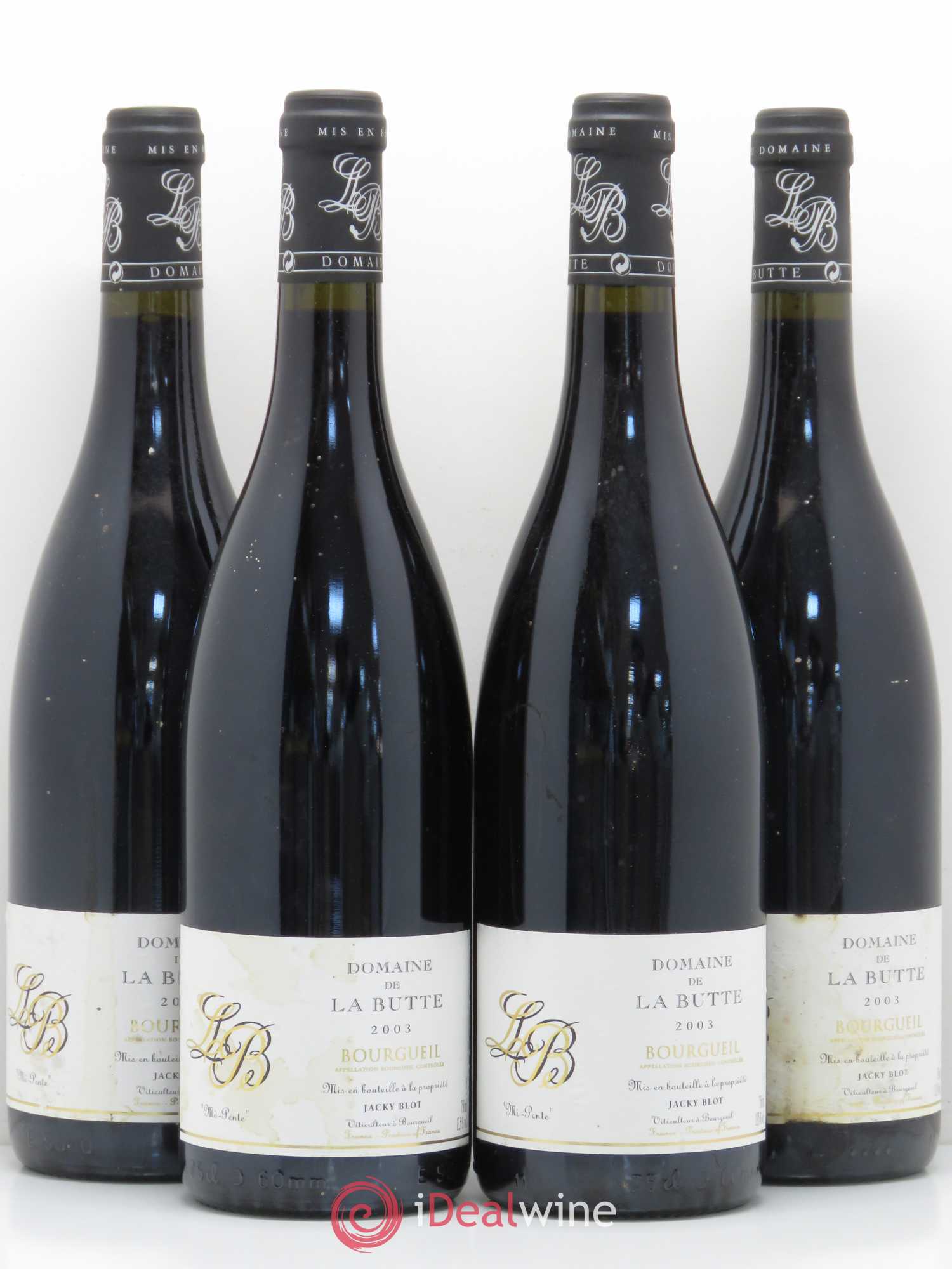 Bourgueil Mi-Pente Jacky Blot 2003 - Posten von 4 Flaschen - 0