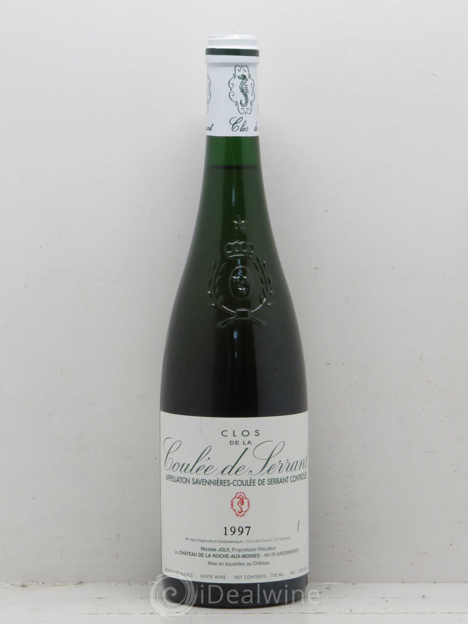 Savennières Clos de la Coulée de Serrant Vignobles de la Coulée de Serrant - Nicolas Joly 1997 - Lot de 1 bouteille - 0