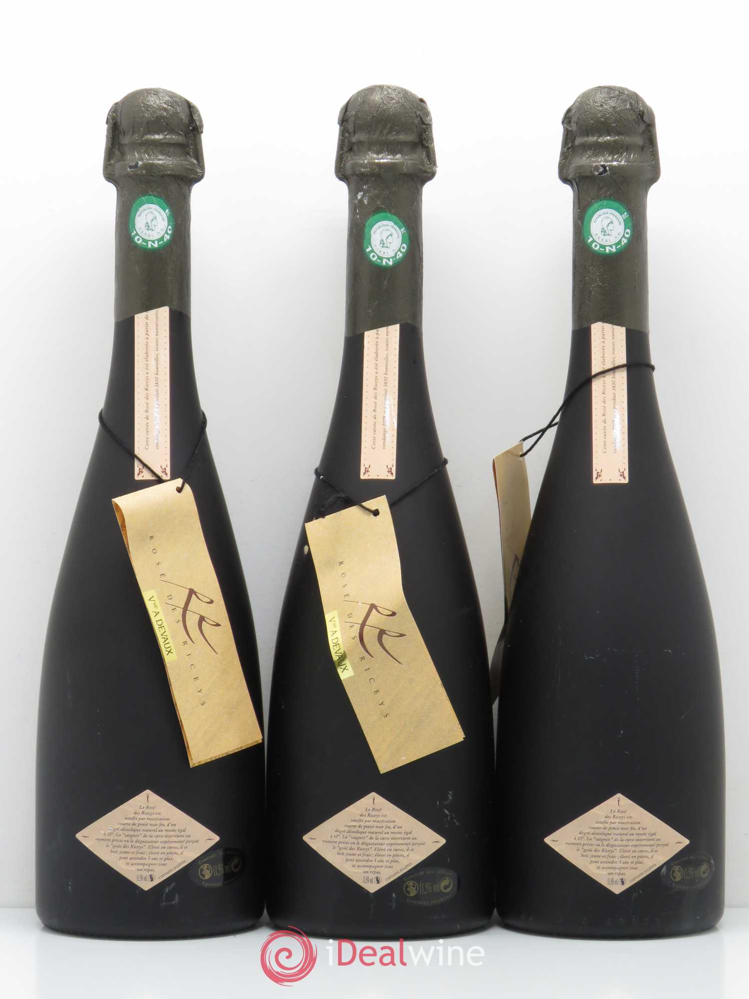 Divers Rosé des Riceys Devaux 2009 - Lot de 3 bouteilles - 1