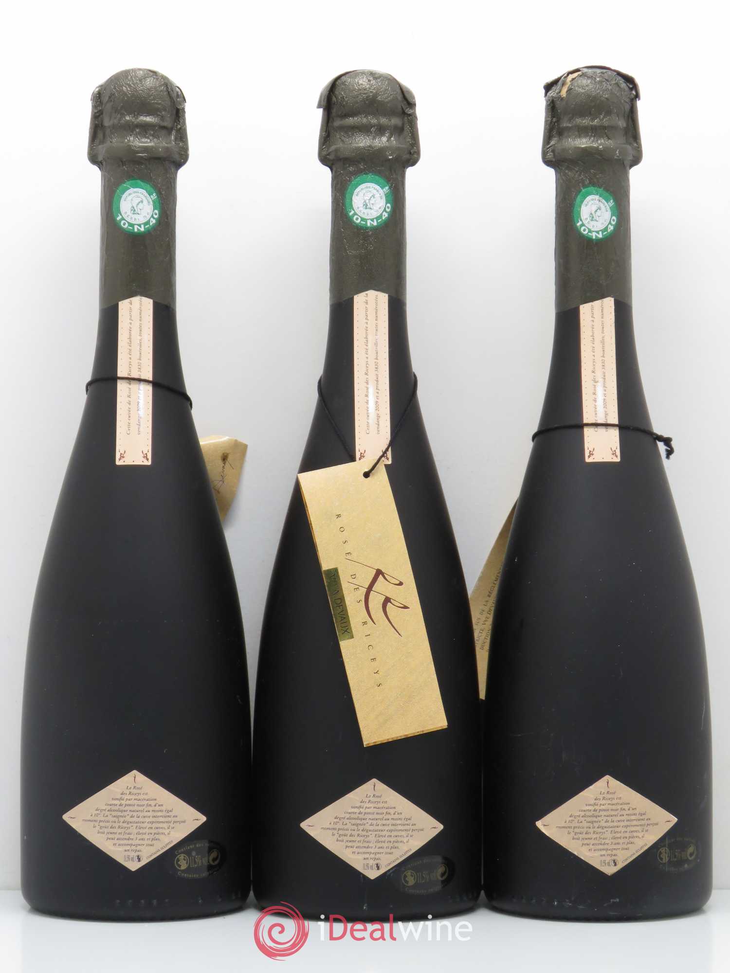 Divers Rosé des Riceys Devaux 2009 - Lot de 3 bouteilles - 1