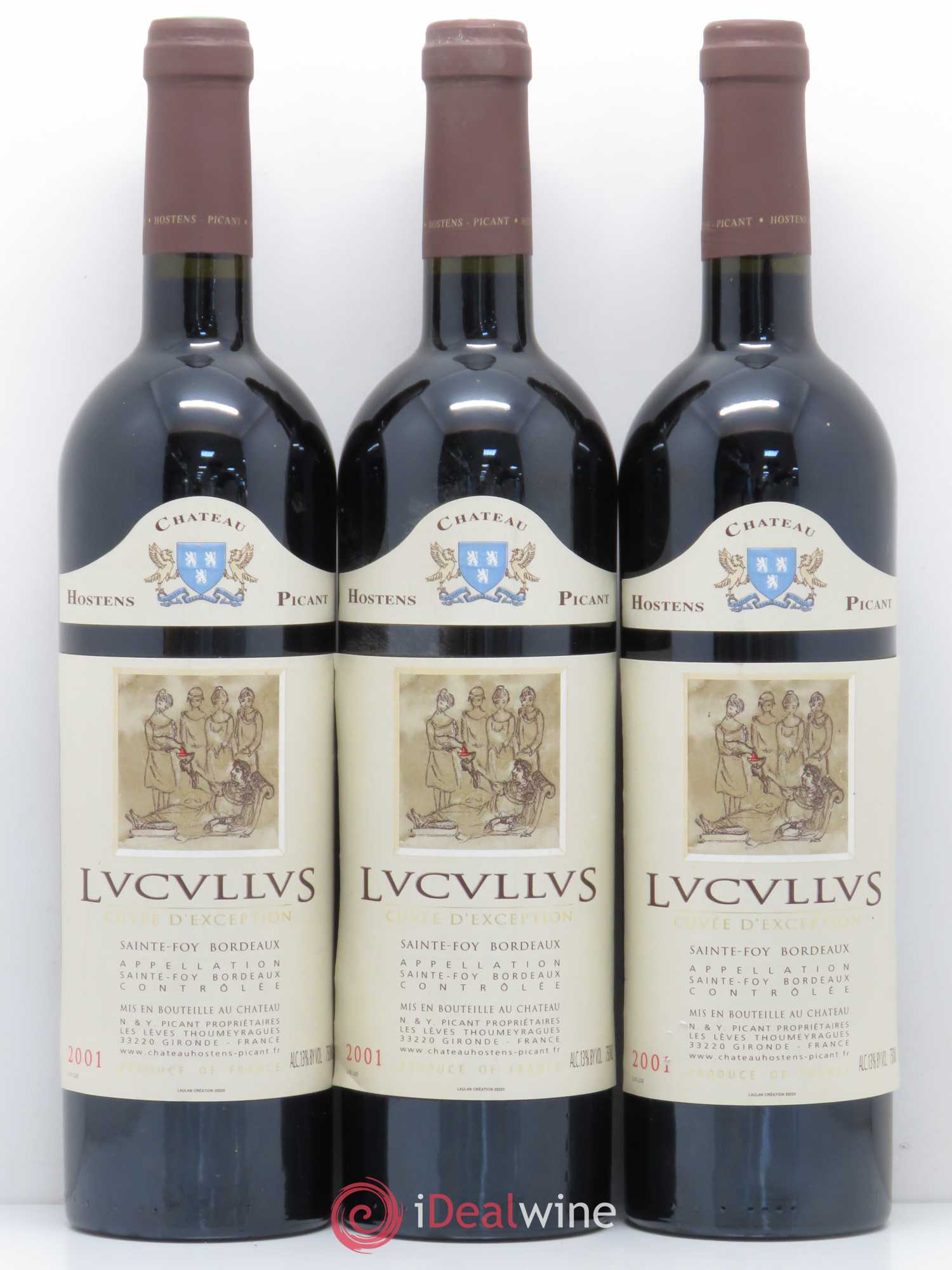 Château Hostens-Picant Lucullus Lucullus Cuvée d'exception 2001 - Lot of 6 bottles - 2