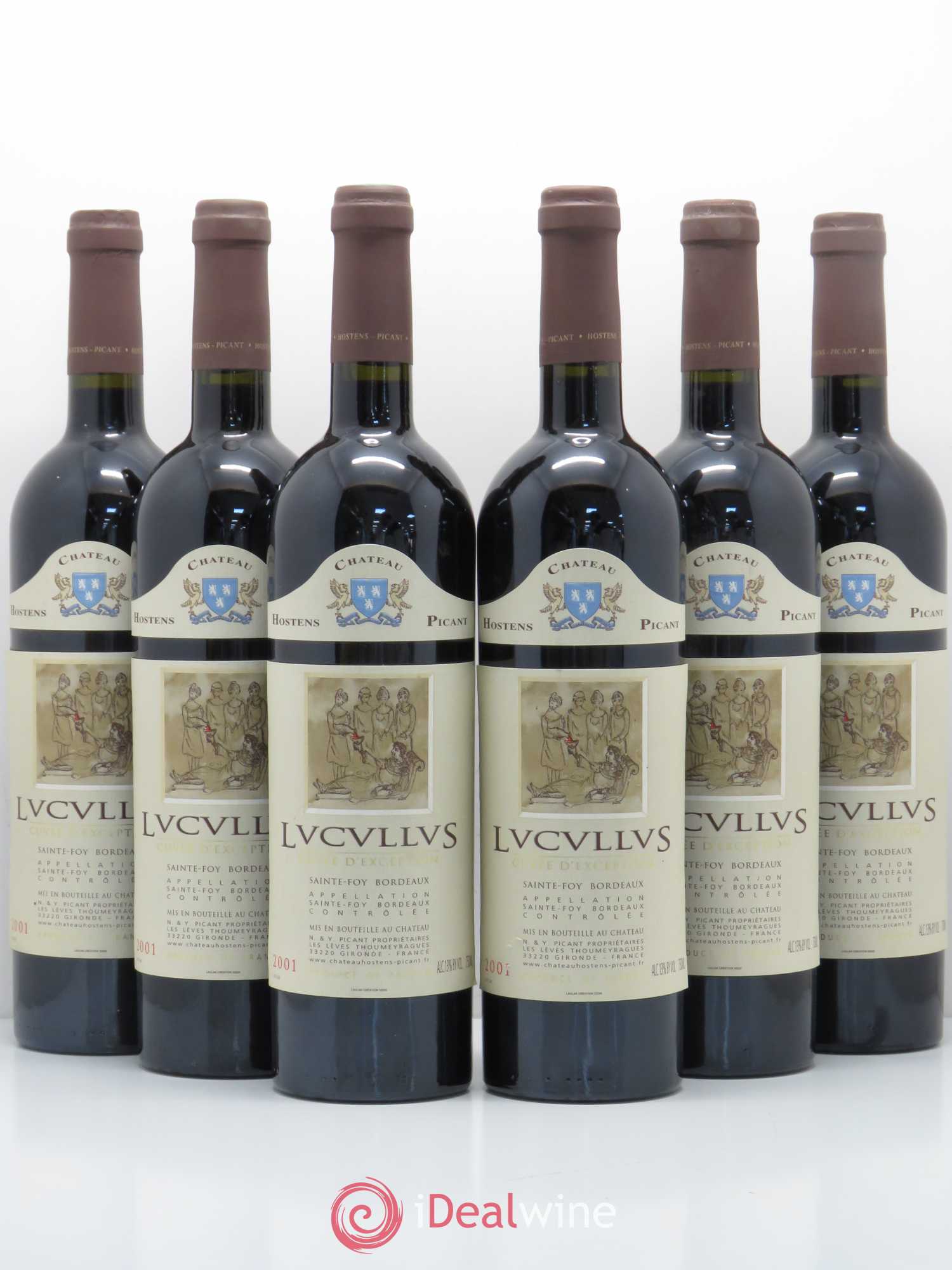 Château Hostens-Picant Lucullus Lucullus Cuvée d'exception 2001 - Lot of 6 bottles - 0
