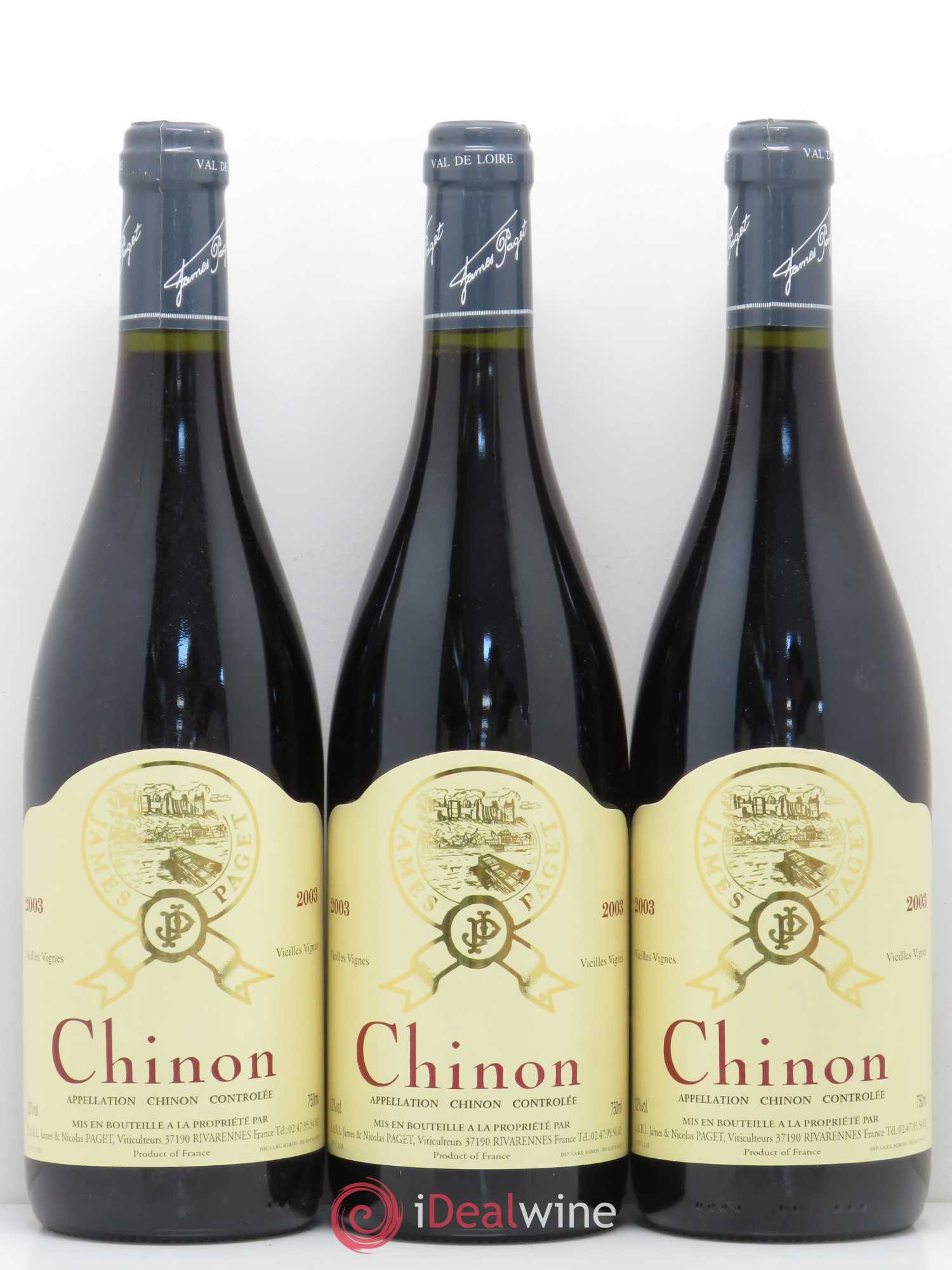 Chinon Vieilles Vignes James Paget (sans prix de réserve) 2003 - Posten von 6 Flaschen - 1