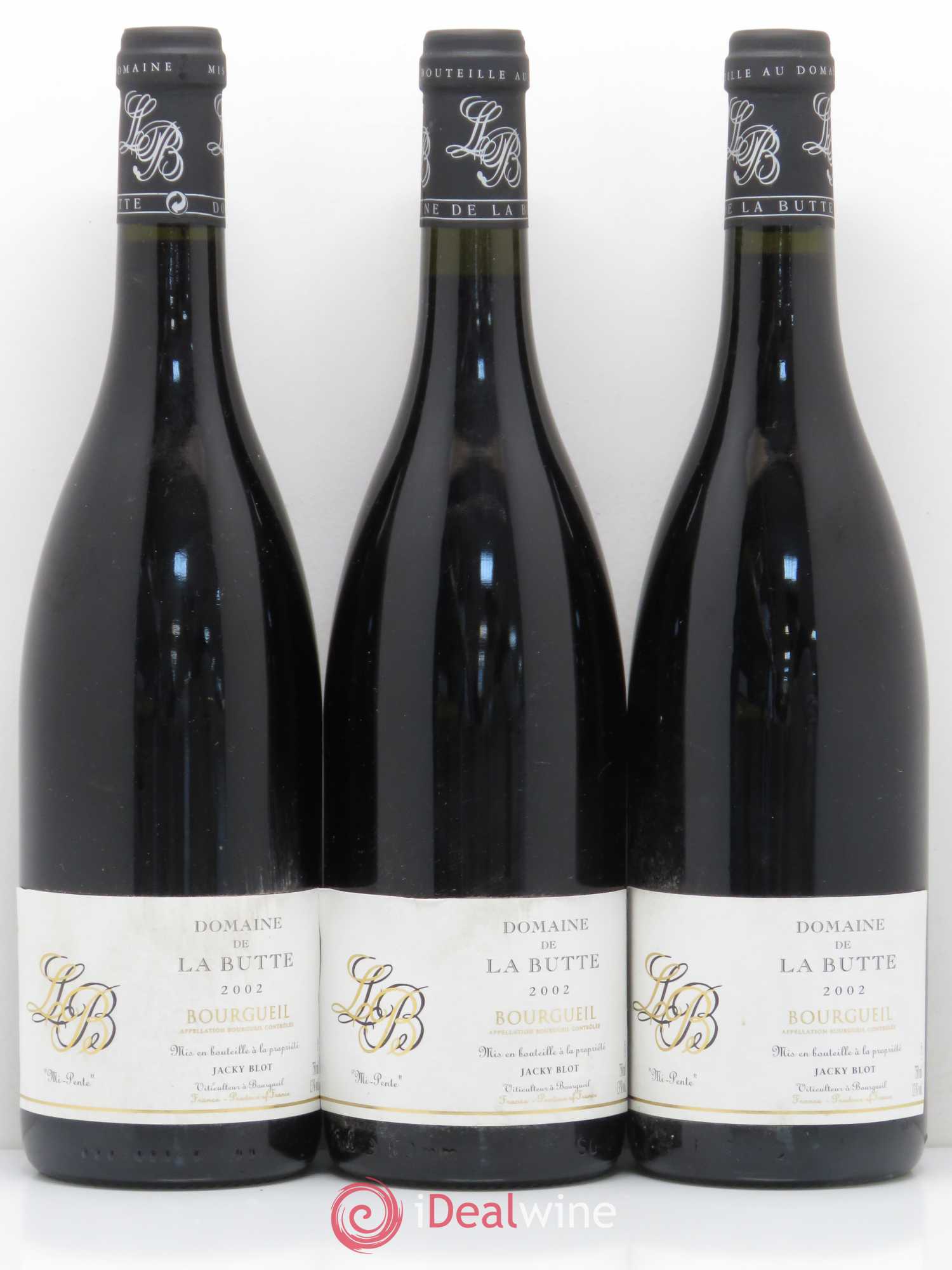 Bourgueil Mi-Pente Jacky Blot 2002 - Posten von 6 Flaschen - 1