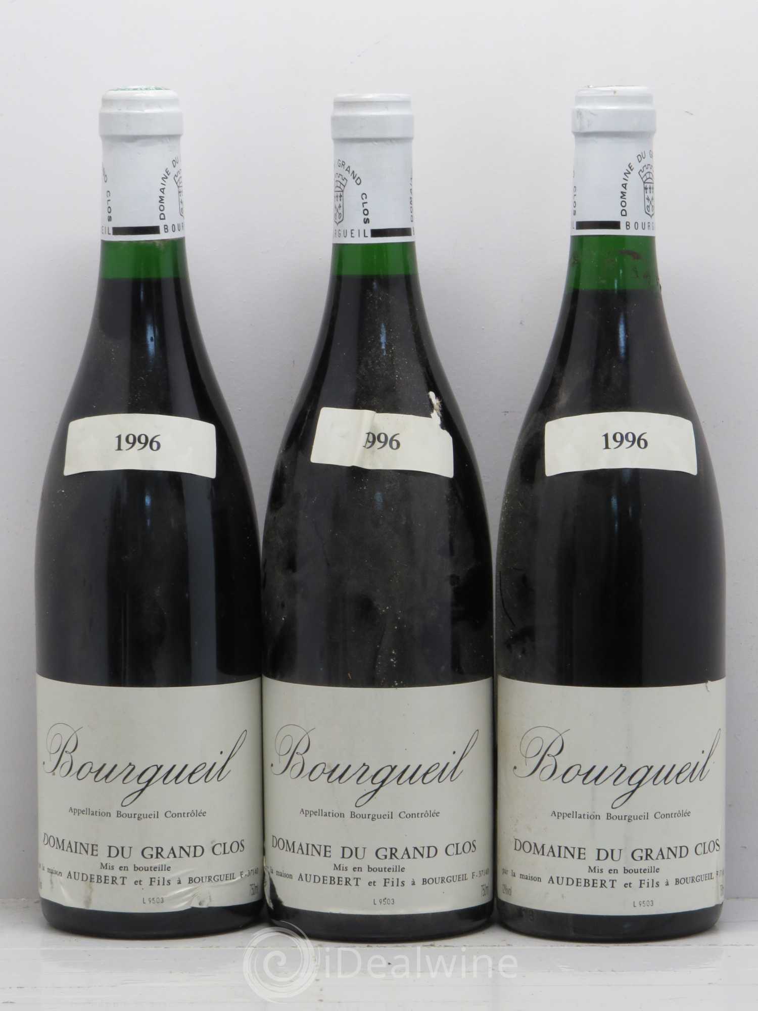 Bourgueil Domaine du Grand Clos Audebert 1996 - Posten von 5 Flaschen - 1