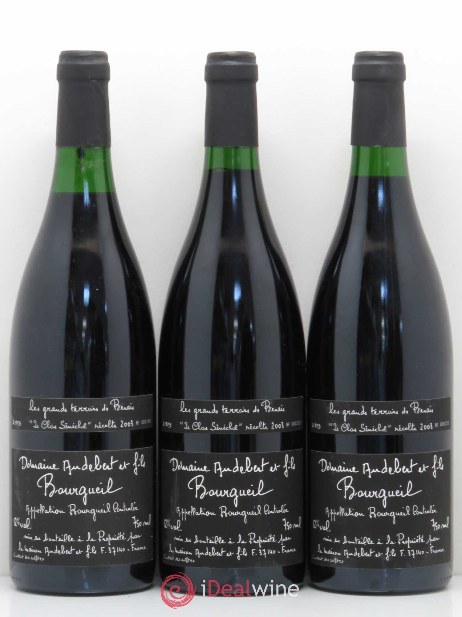 Bourgueil Clos Sénéchal Audebert (sans prix de réserve) 2003 - Posten von 6 Flaschen - 2