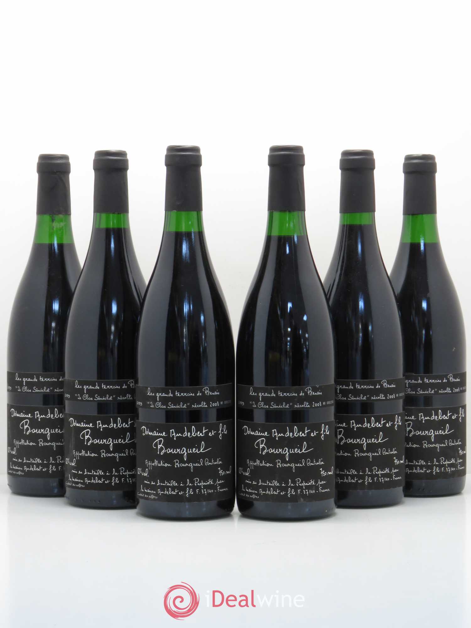 Bourgueil Clos Sénéchal Audebert (sans prix de réserve) 2003 - Posten von 6 Flaschen - 0