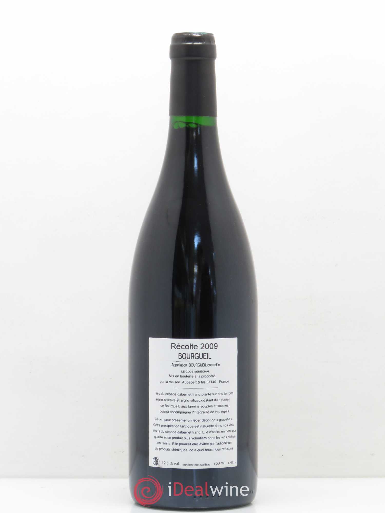 Bourgueil Clos Sénéchal Audebert 2009 - Posten von 1 Flasche - 1