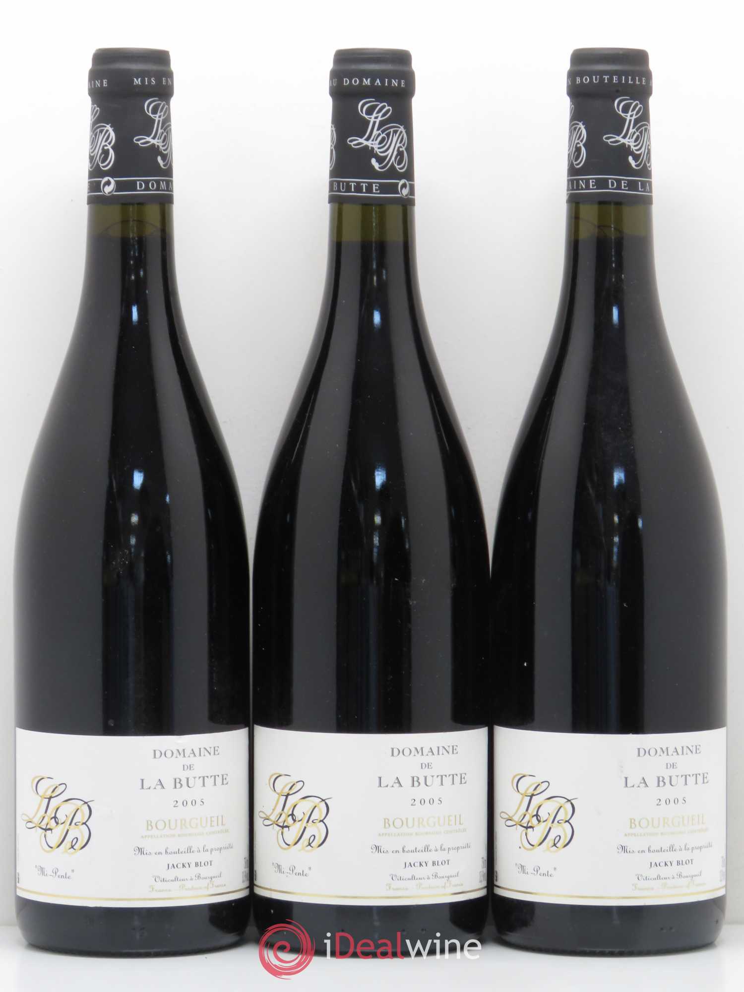 Bourgueil Mi-Pente Jacky Blot 2005 - Posten von 3 Flaschen - 0