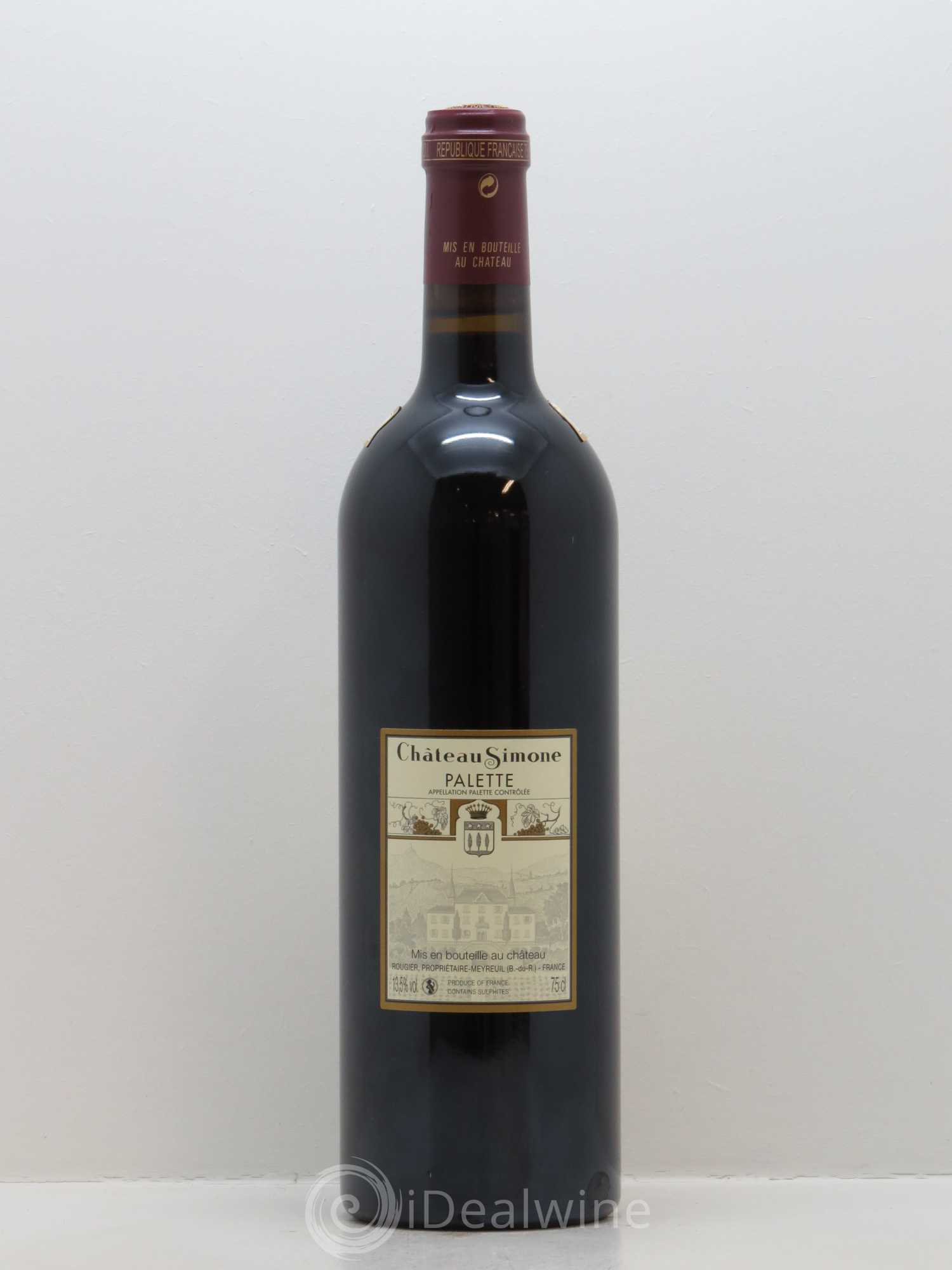 Palette Château Simone Famille Rougier 2014 - Lot de 1 bouteille - 1
