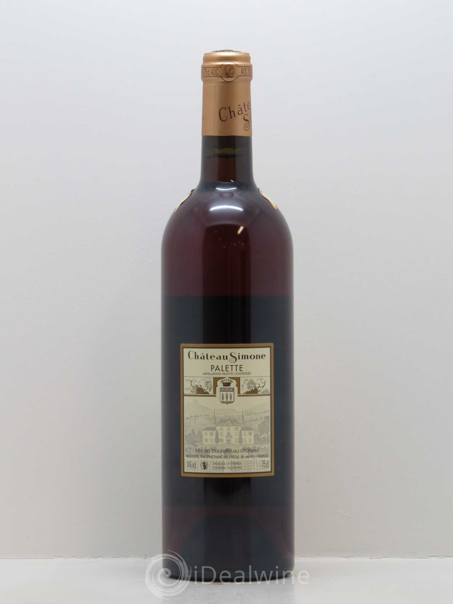 Palette Château Simone Famille Rougier 2017 - Lot de 1 bouteille - 1