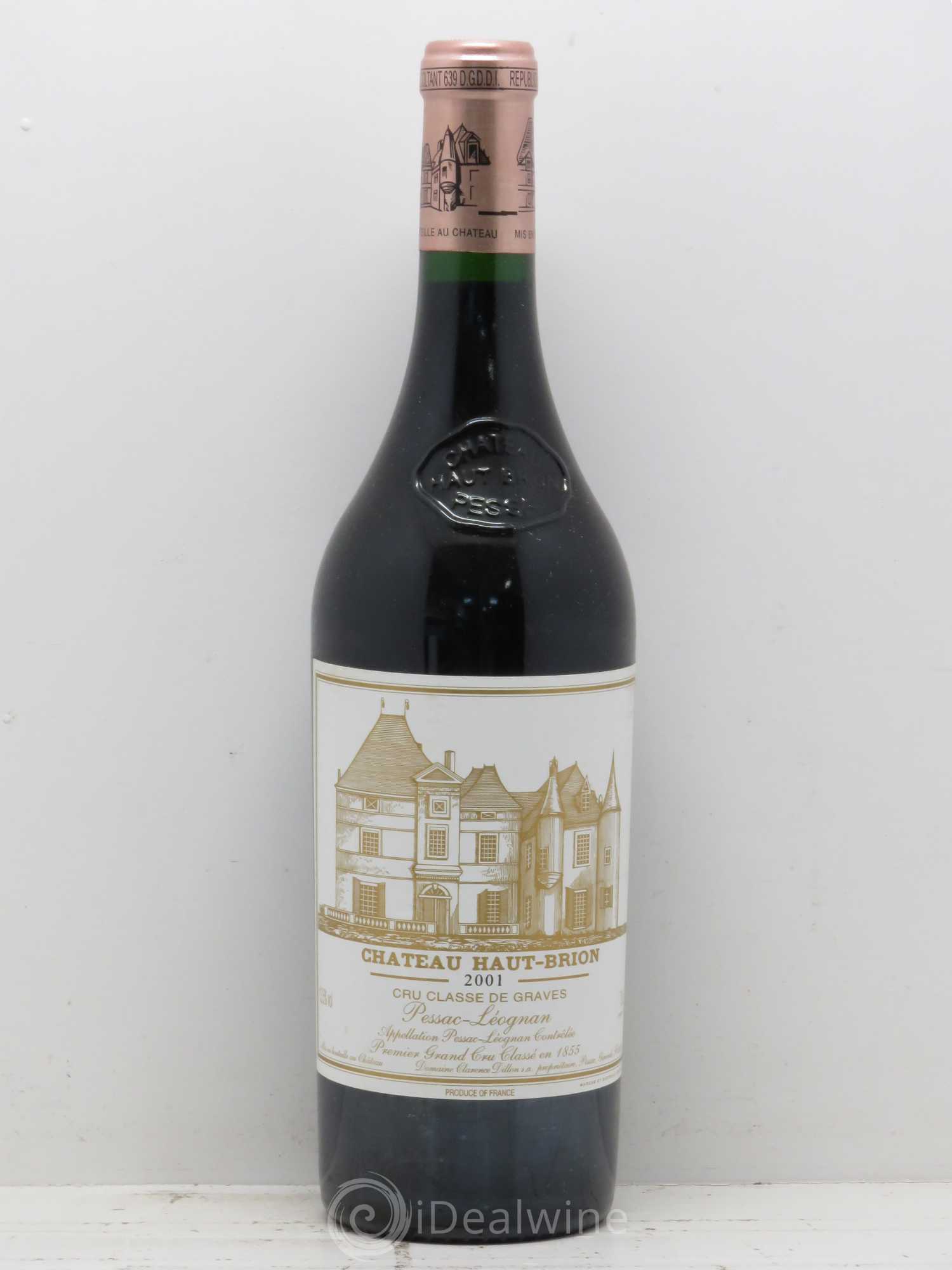 Château Haut Brion 1er Grand Cru Classé 2001 - Lot de 1 bouteille - 0