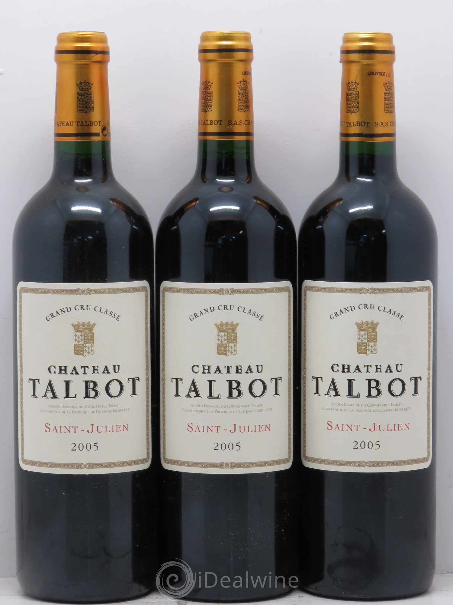 Château Talbot 4ème Grand Cru Classé 2005 - Lot de 12 bouteilles - 2