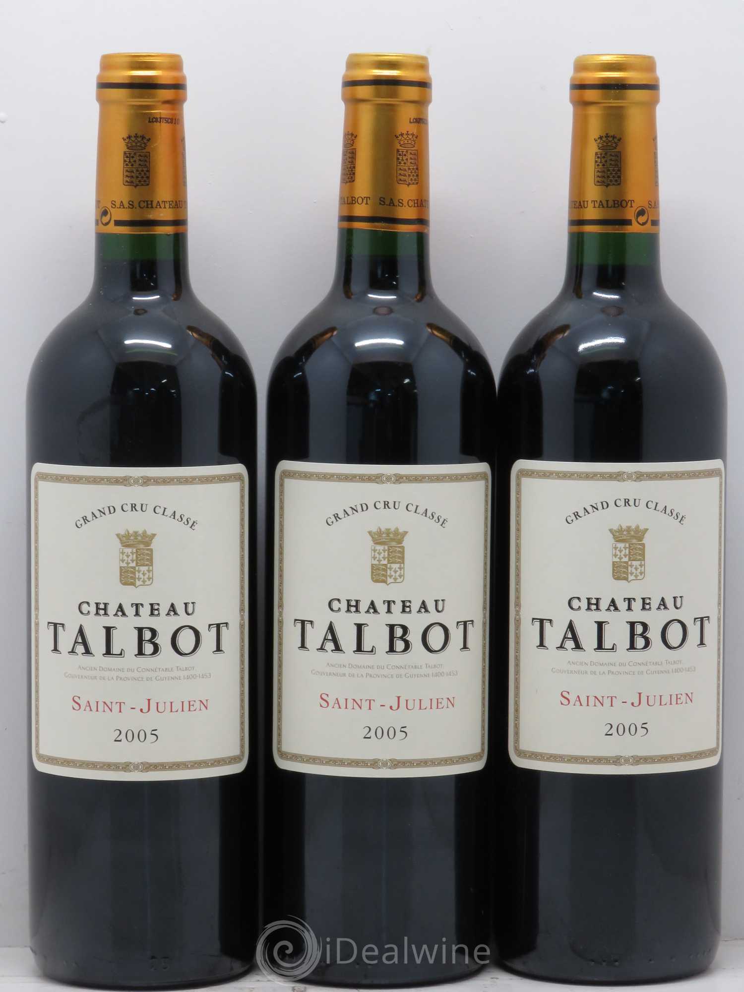 Château Talbot 4ème Grand Cru Classé 2005 - Lot de 12 bouteilles - 4