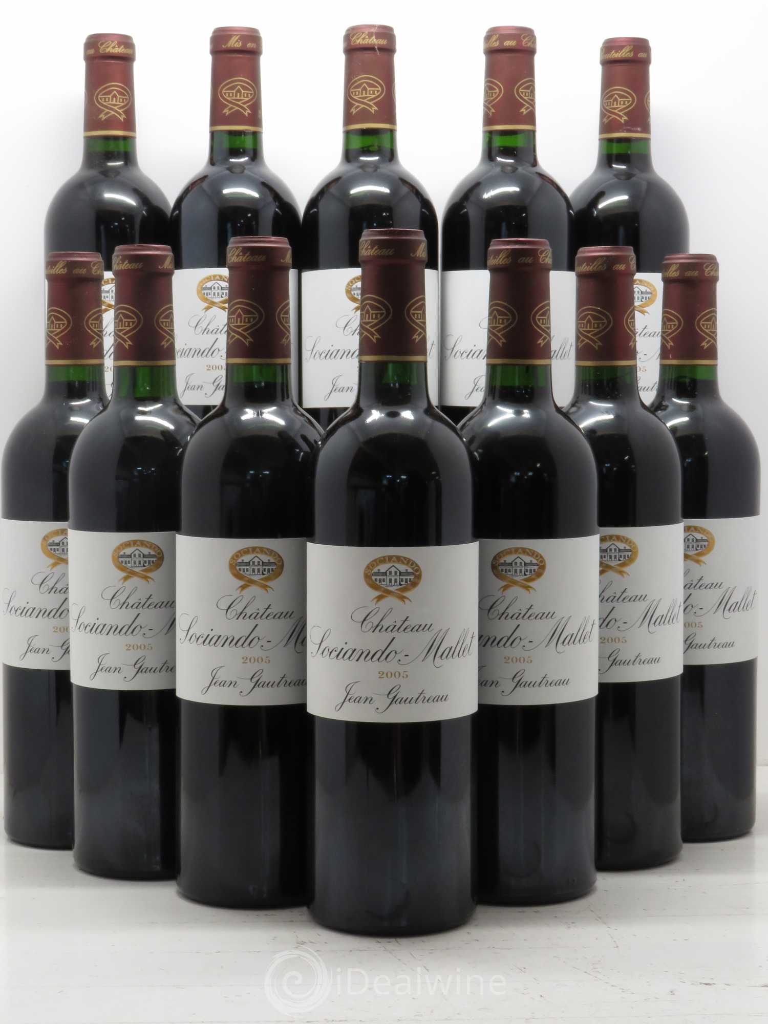 Château Sociando Mallet 2005 - Lot de 12 bouteilles - 0