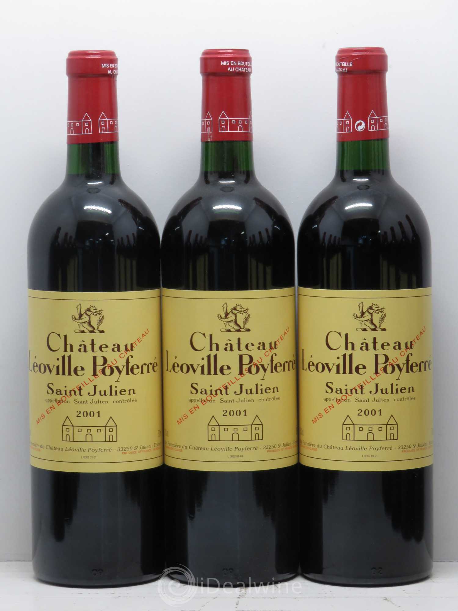 Château Léoville Poyferré 2ème Grand Cru Classé 2001 - Lot de 12 bouteilles - 1