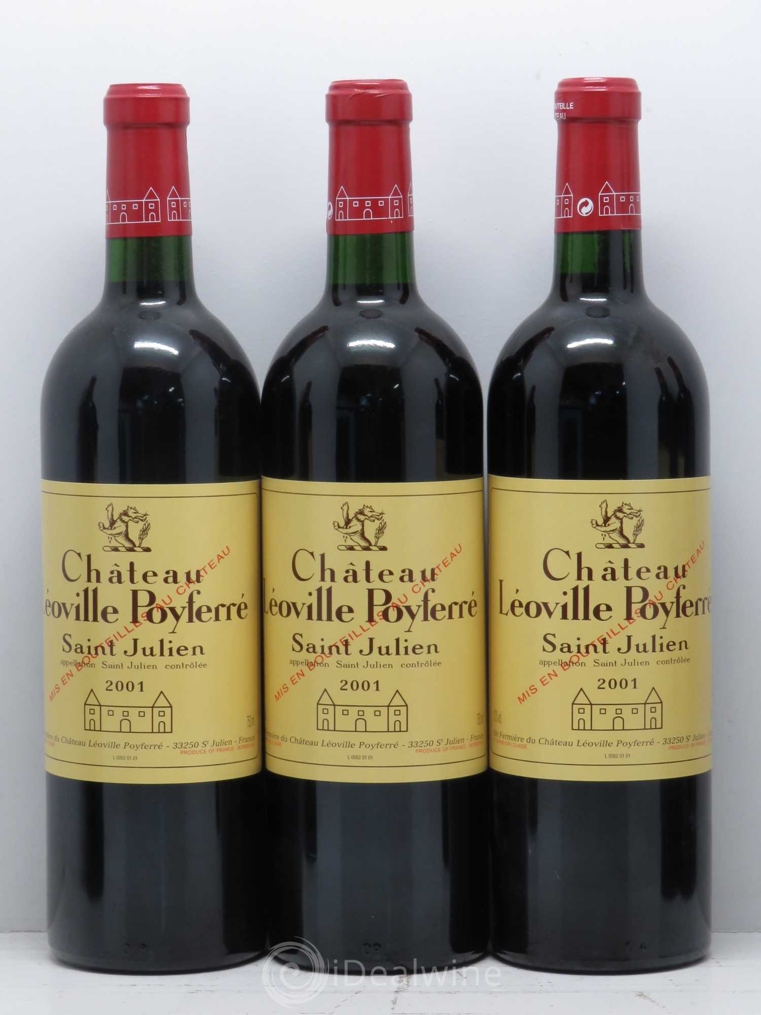 Château Léoville Poyferré 2ème Grand Cru Classé 2001 - Lot de 12 bouteilles - 3