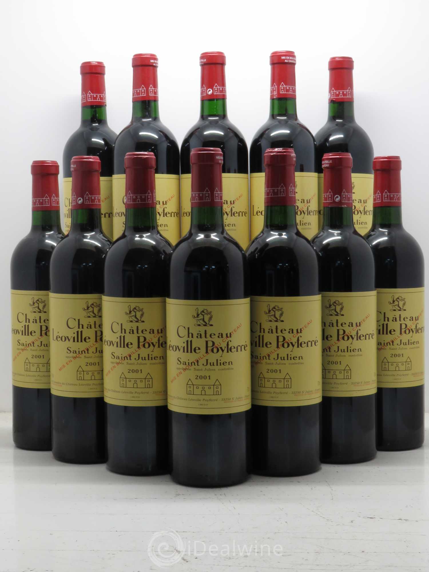 Château Léoville Poyferré 2ème Grand Cru Classé 2001 - Lot de 12 bouteilles - 0