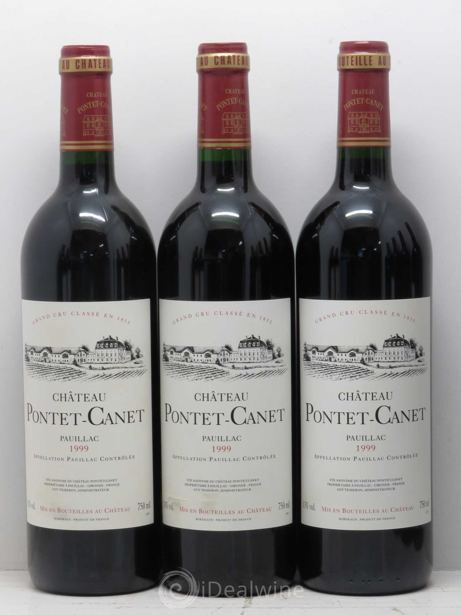 Château Pontet Canet 5ème Grand Cru Classé 1999 - Lot de 12 bouteilles - 2