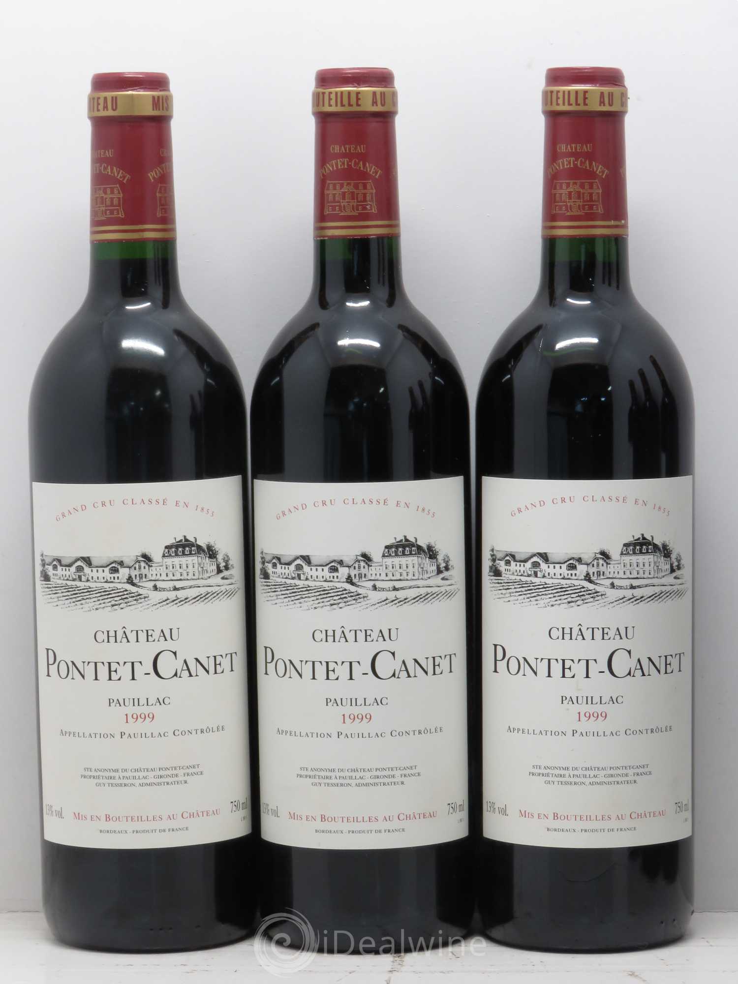 Château Pontet Canet 5ème Grand Cru Classé 1999 - Lot de 12 bouteilles - 3