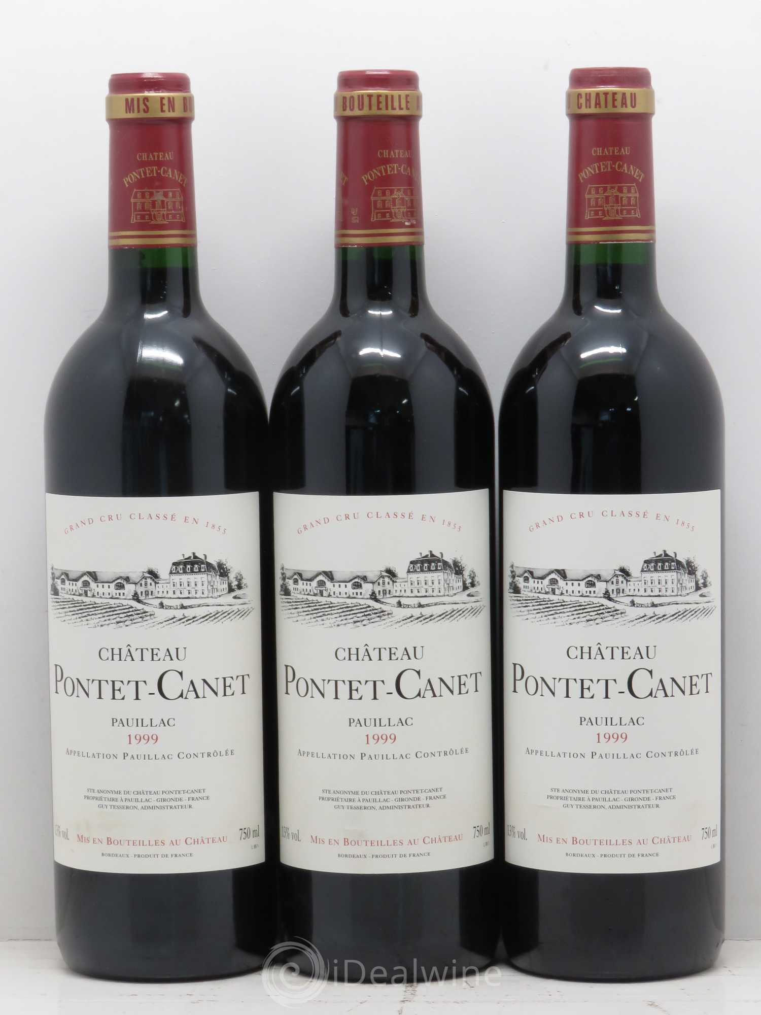 Château Pontet Canet 5ème Grand Cru Classé 1999 - Lot de 12 bouteilles - 4