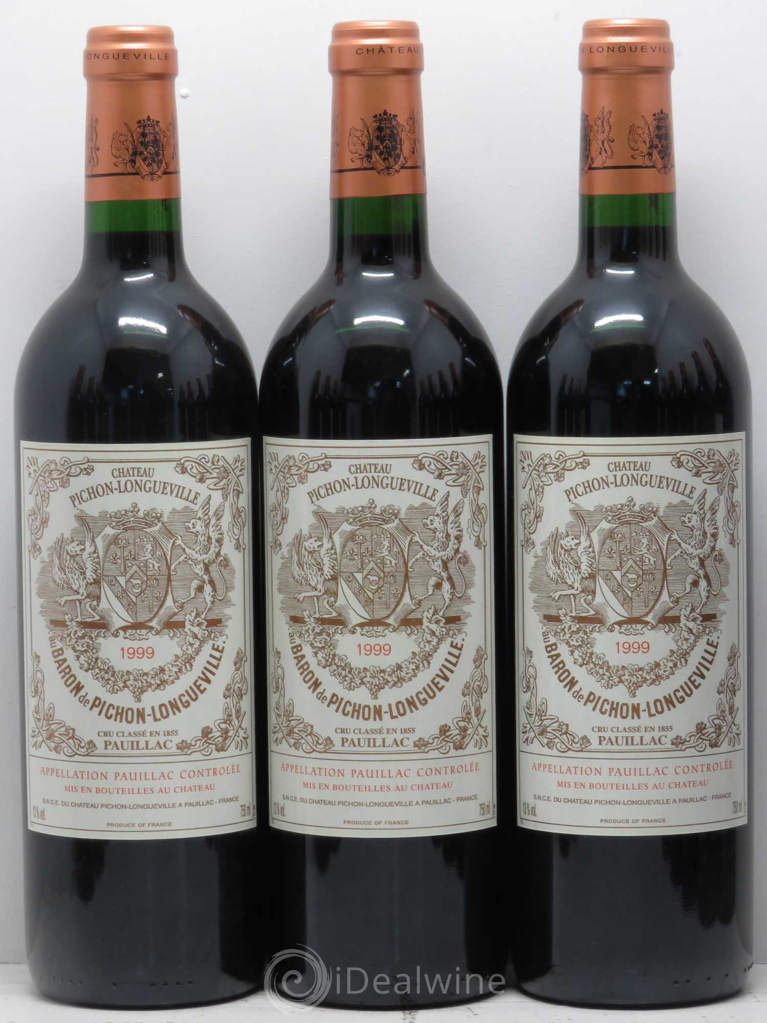 Pichon Longueville Baron 2ème Grand Cru Classé 1999 - Lot de 12 bouteilles - 1