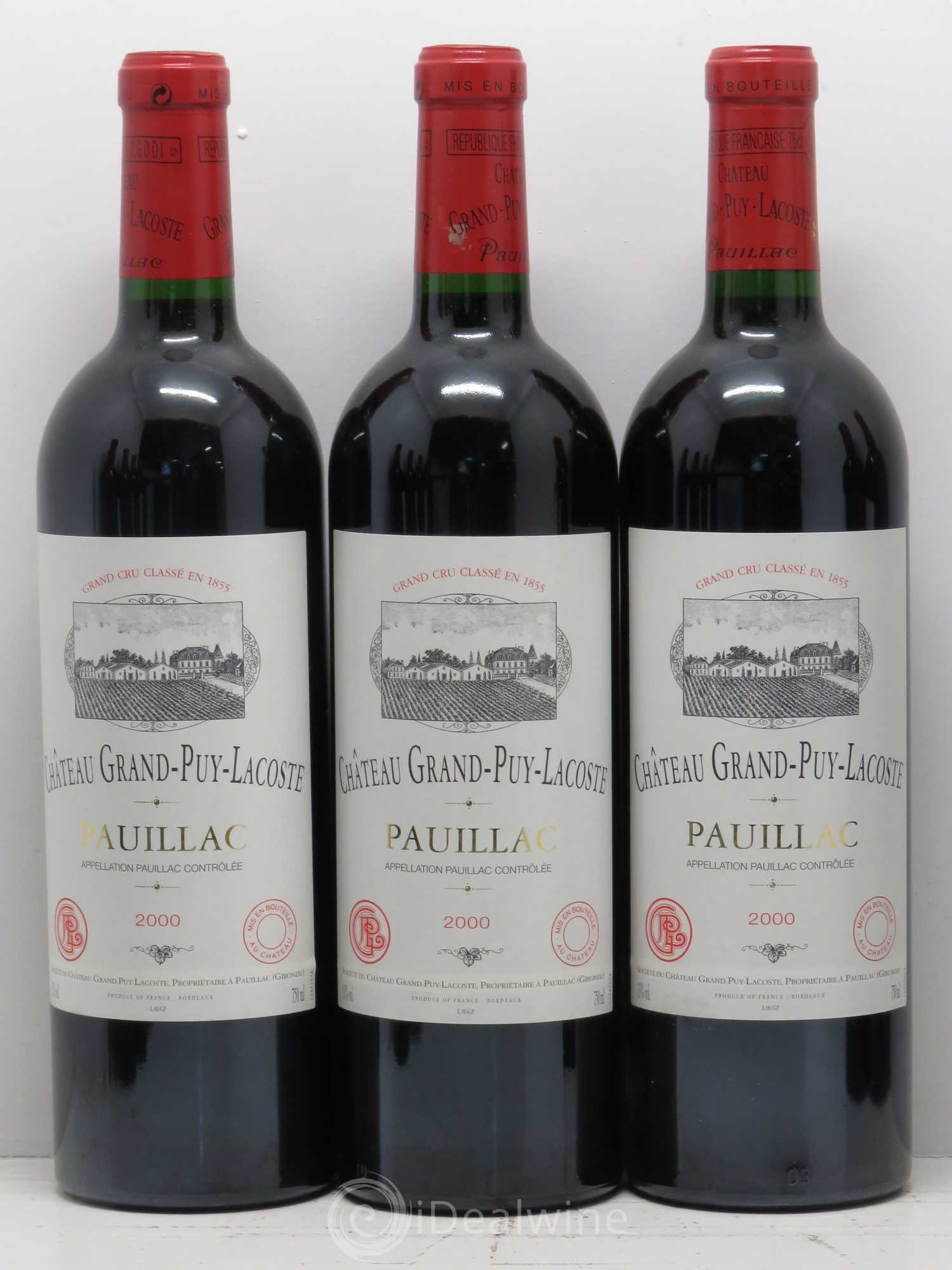 Château Grand Puy Lacoste 5ème Grand Cru Classé 2000 - Lot de 12 bouteilles - 3