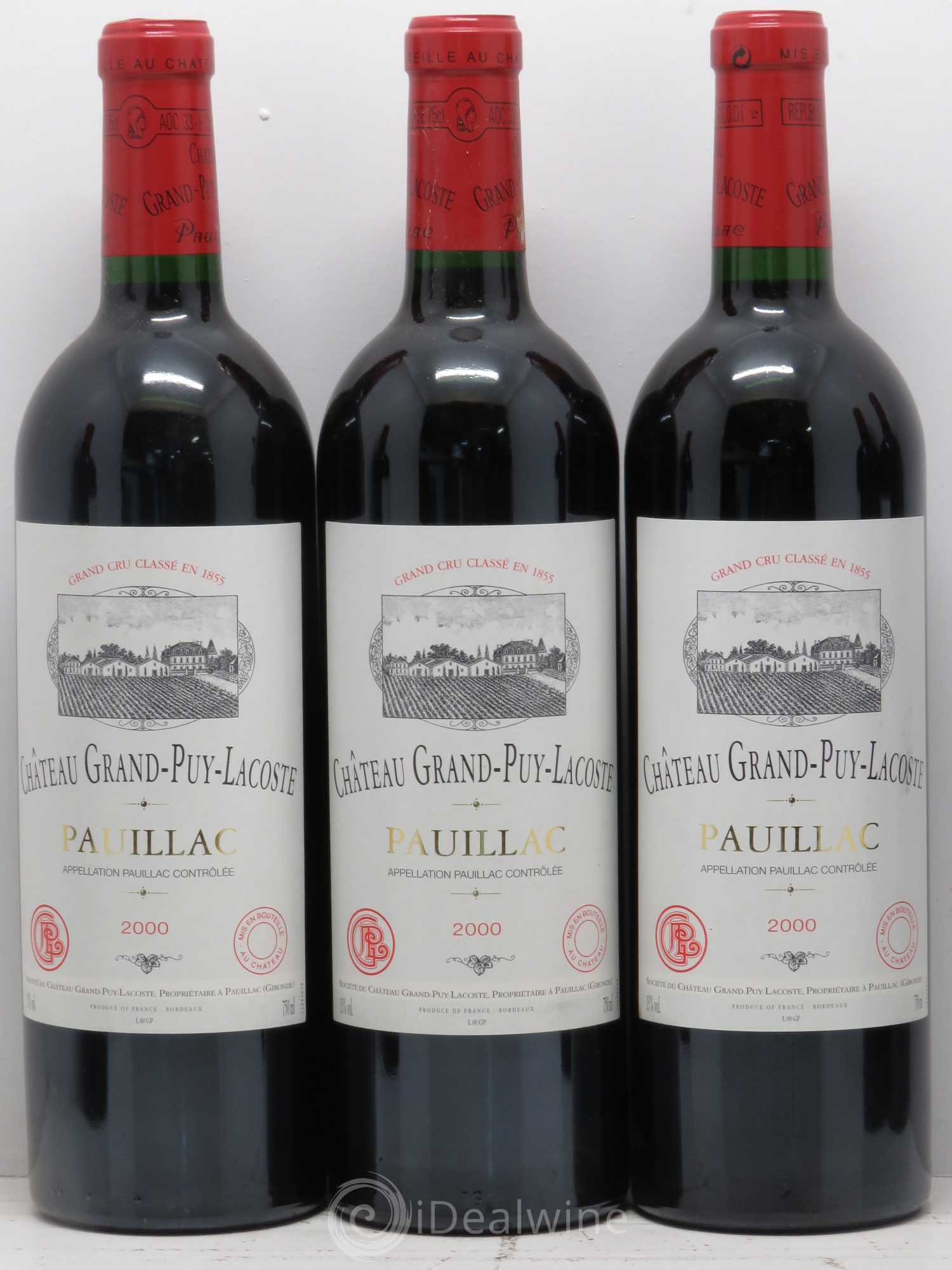 Château Grand Puy Lacoste 5ème Grand Cru Classé 2000 - Lot de 12 bouteilles - 3