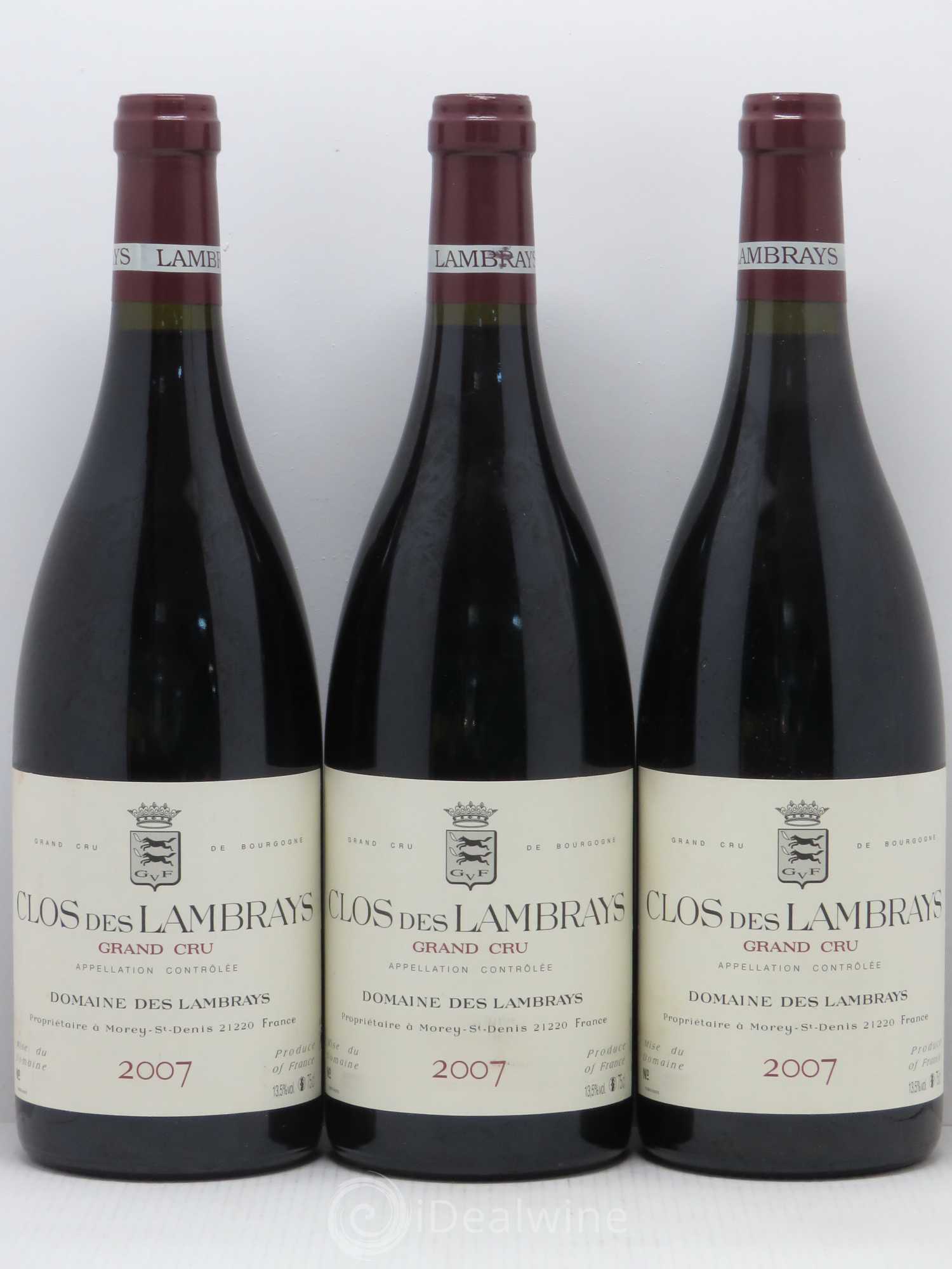 Clos des Lambrays Grand Cru Domaine des Lambrays 2007 - Lot de 3 bouteilles - 0