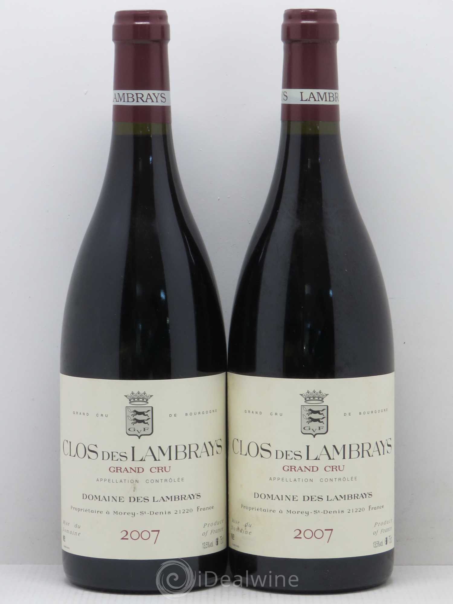 Clos des Lambrays Grand Cru Domaine des Lambrays 2007 - Lot de 2 bouteilles - 0