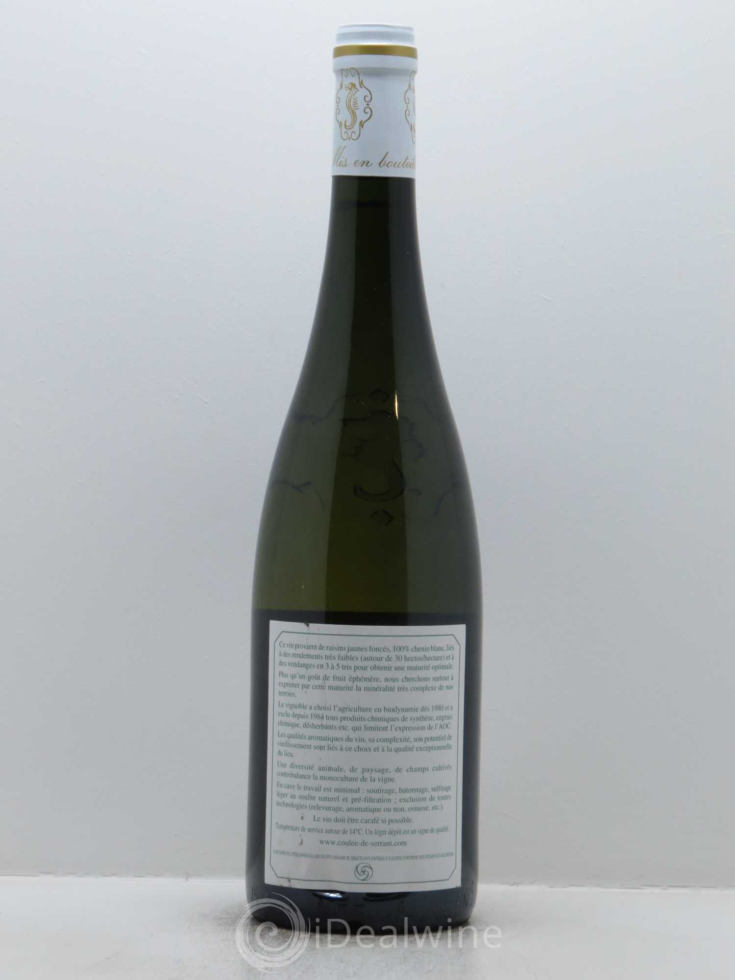 Savennières Les Vieux Clos Vignobles de la Coulée de Serrant - Nicolas Joly 2016 - Lot de 1 bouteille - 1
