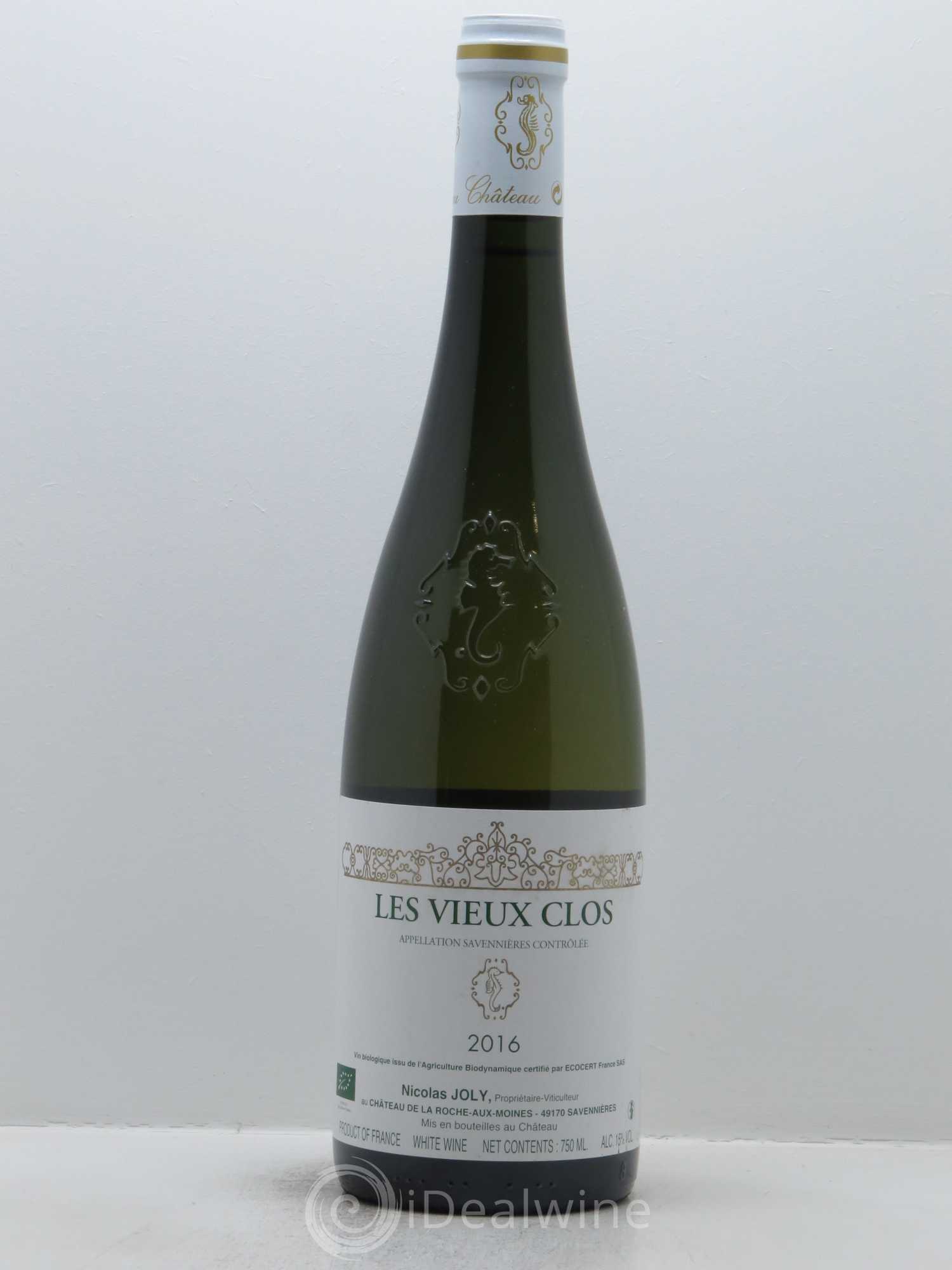 Savennières Les Vieux Clos Vignobles de la Coulée de Serrant - Nicolas Joly 2016 - Lot de 1 bouteille - 0