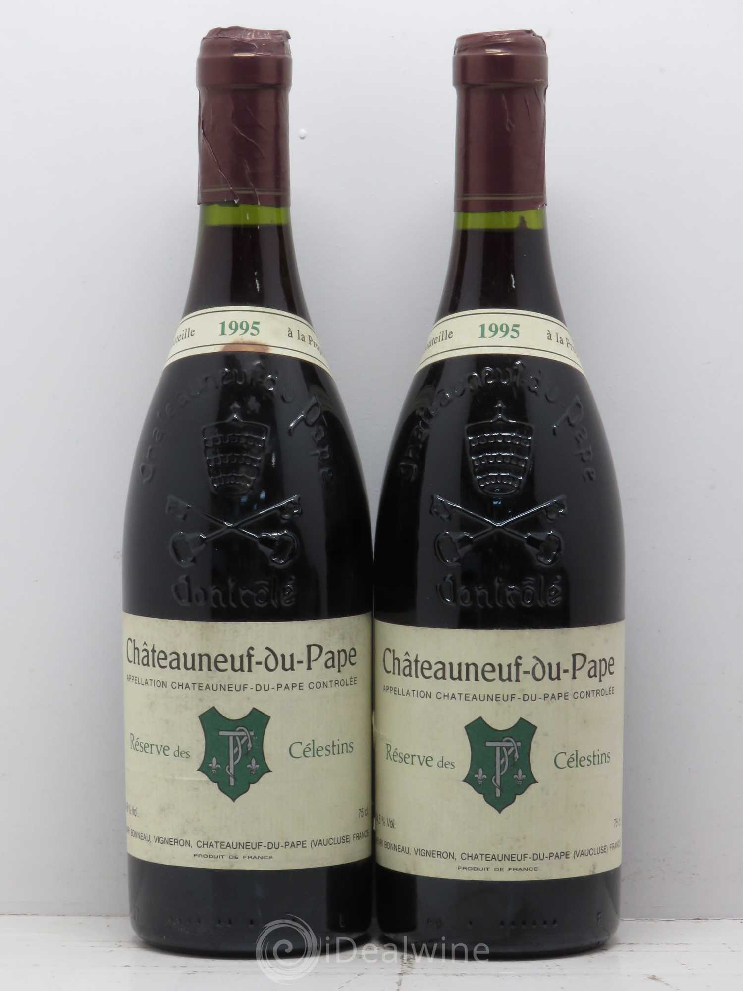 Châteauneuf-du-Pape Réserve des Célestins Henri Bonneau & Fils 1995 - Lot de 2 bouteilles - 0