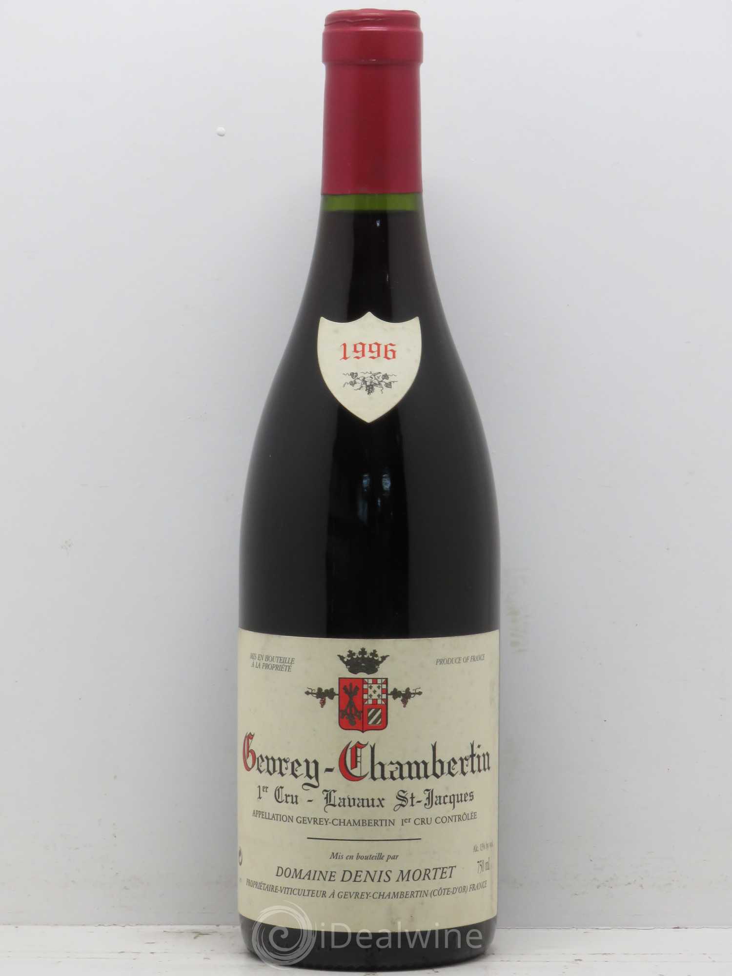 Gevrey-Chambertin 1er Cru Lavaux Saint Jacques Denis Mortet (Domaine) 1996 - Lot de 1 bouteille - 0