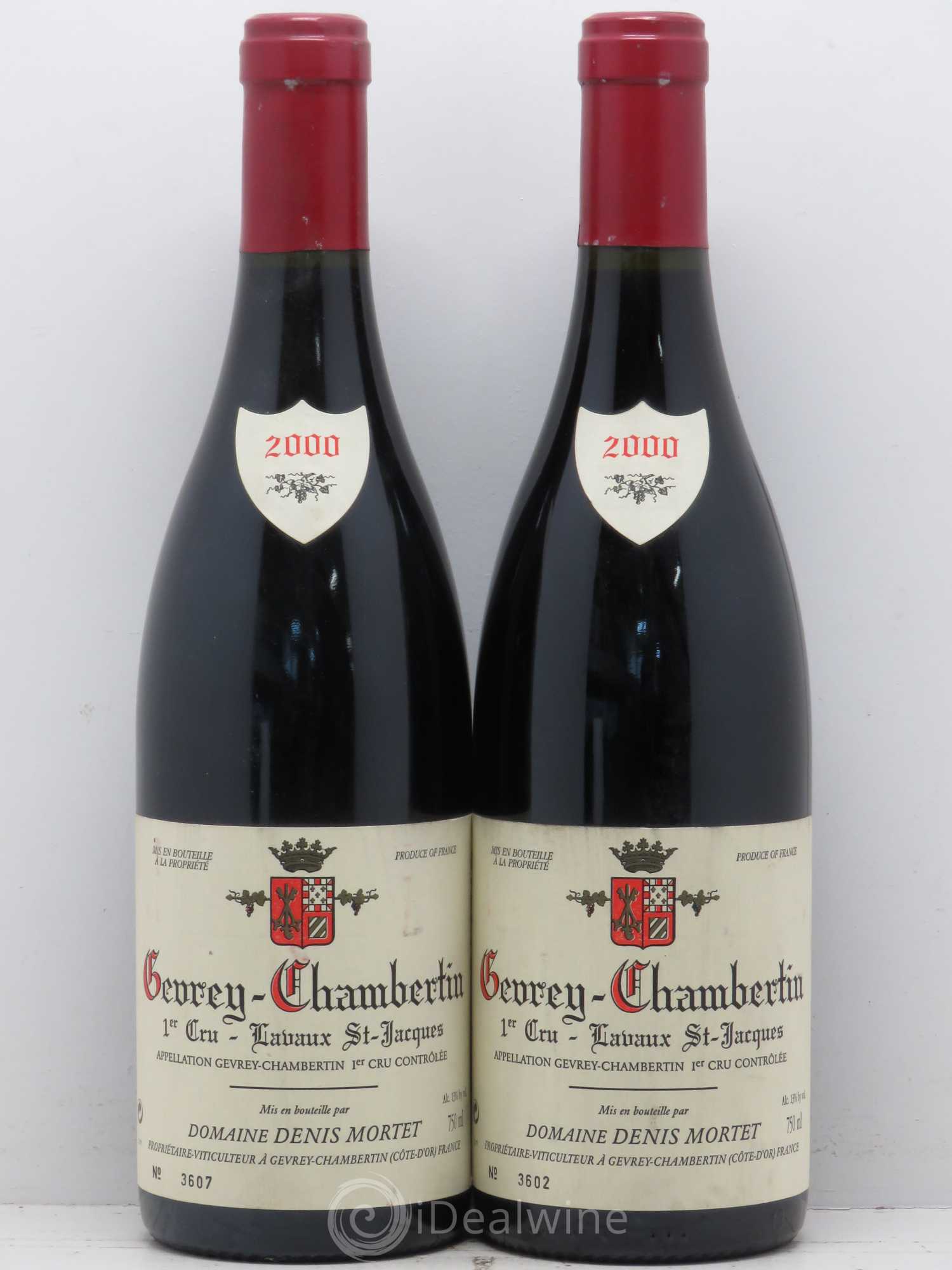 Gevrey-Chambertin 1er Cru Lavaux Saint Jacques Denis Mortet (Domaine) 2000 - Lot de 2 bouteilles - 0
