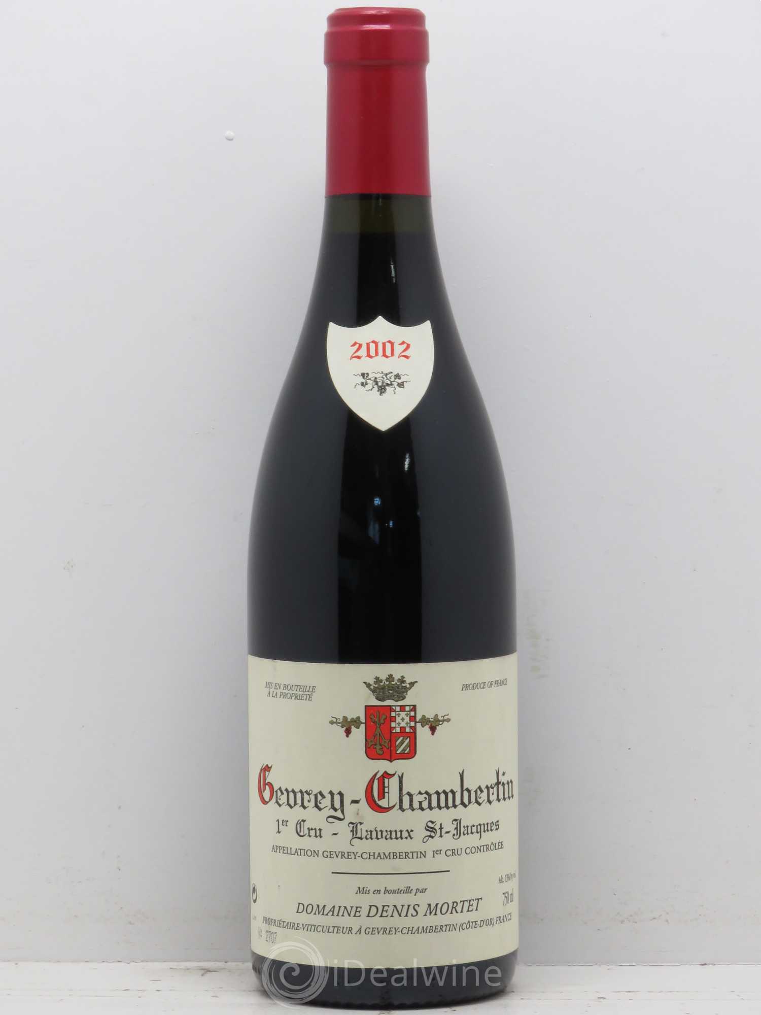 Gevrey-Chambertin 1er Cru Lavaux Saint Jacques Denis Mortet (Domaine) 2002 - Lot de 1 bouteille - 0