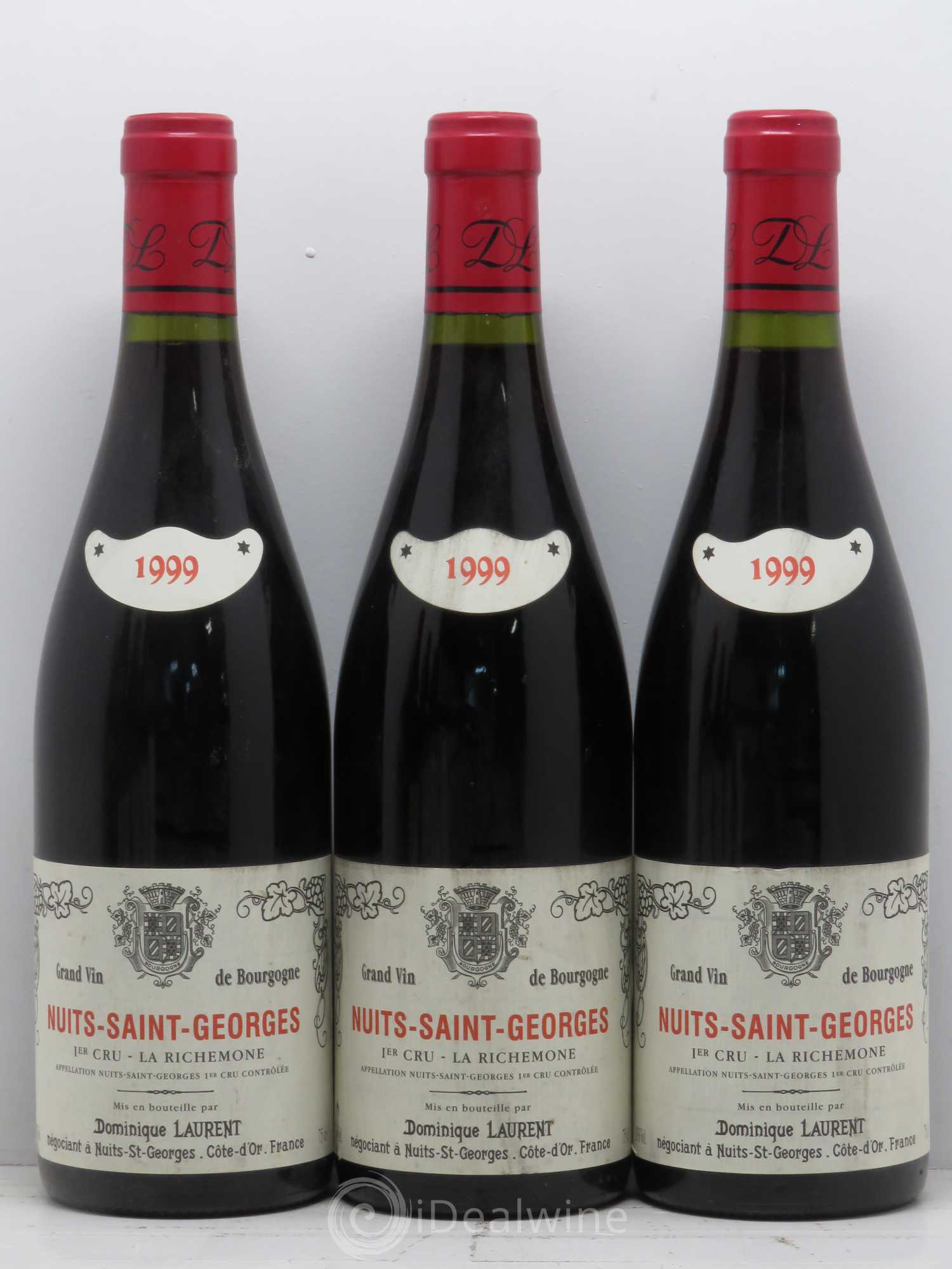 Nuits-Saint-Georges 1er Cru La Richemone Dominique Laurent 1999 - Lot de 6 bouteilles - 1