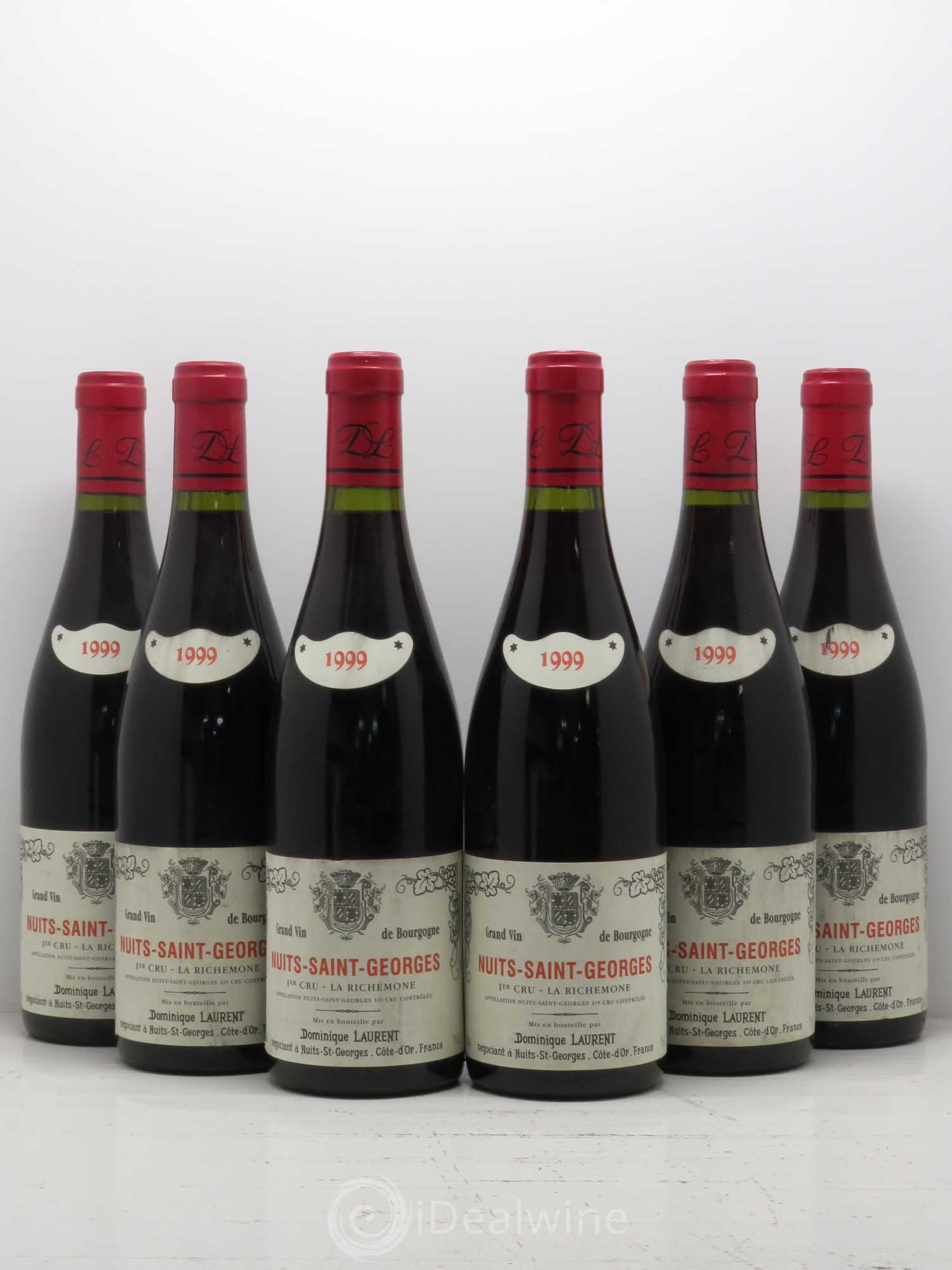 Nuits-Saint-Georges 1er Cru La Richemone Dominique Laurent 1999 - Lot de 6 bouteilles - 0