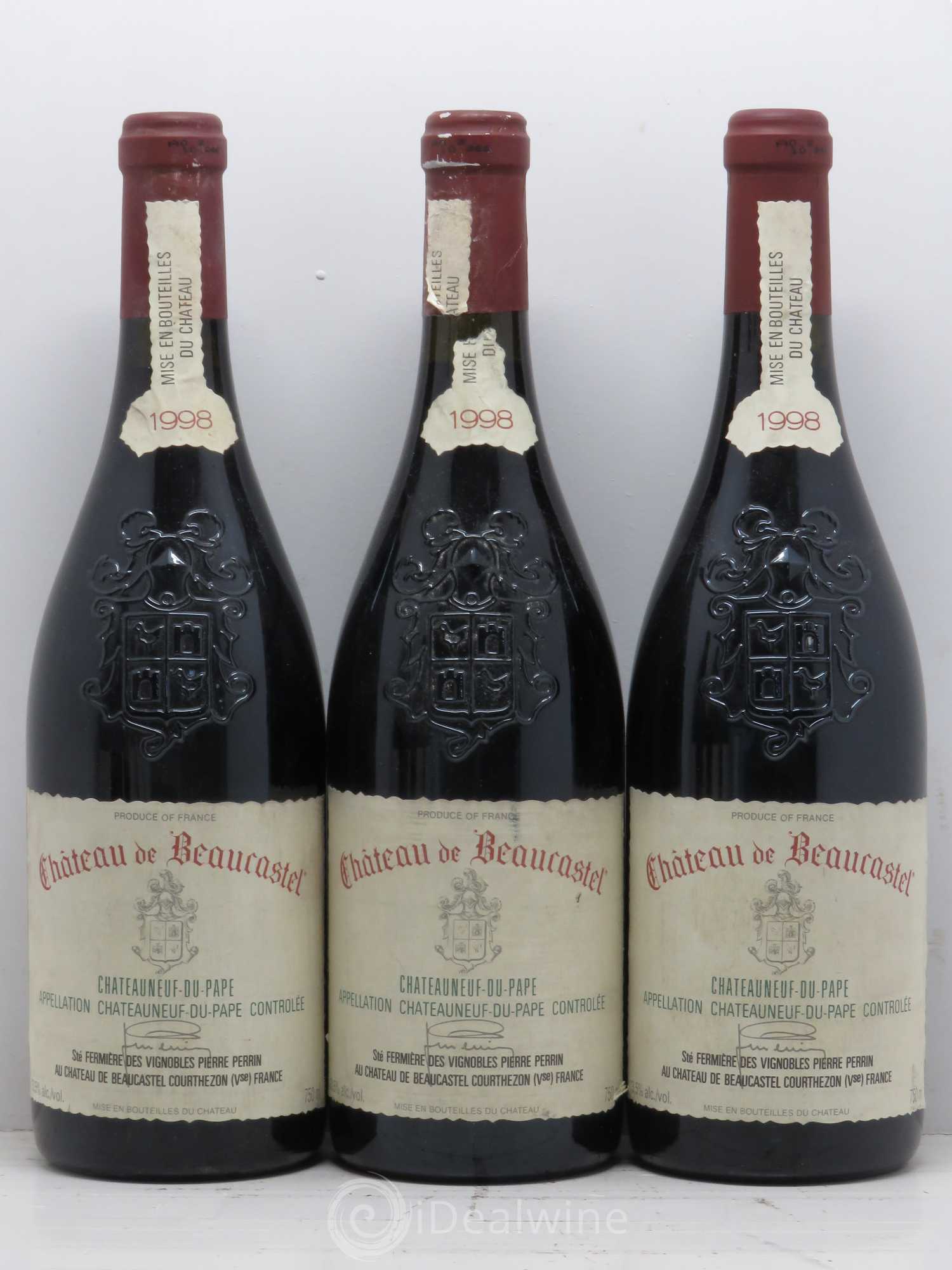 Châteauneuf-du-Pape Château de Beaucastel Famille Perrin 1998 - Lotto di 6 bottiglie - 1