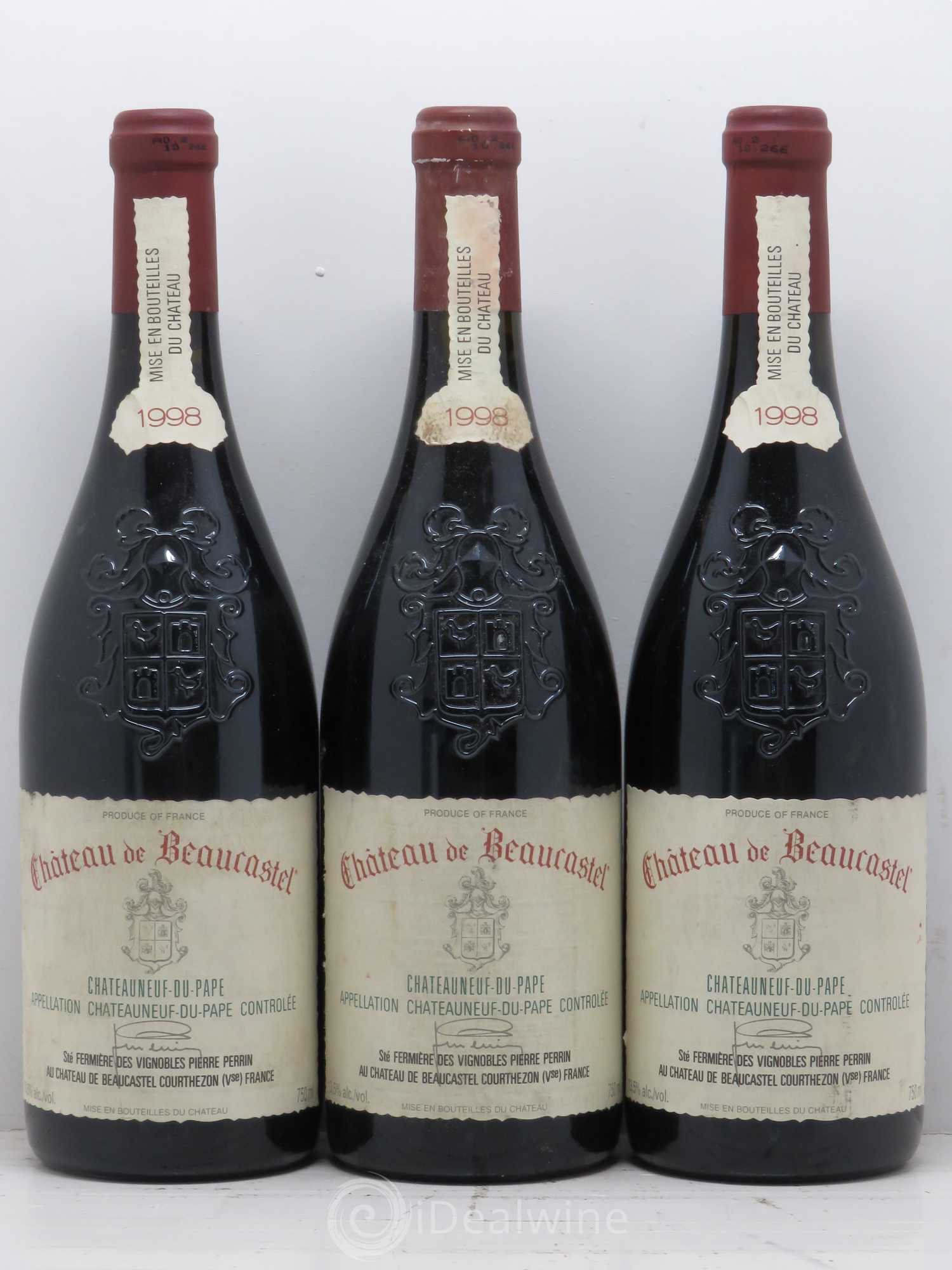 Châteauneuf-du-Pape Château de Beaucastel Famille Perrin 1998 - Lotto di 6 bottiglie - 2