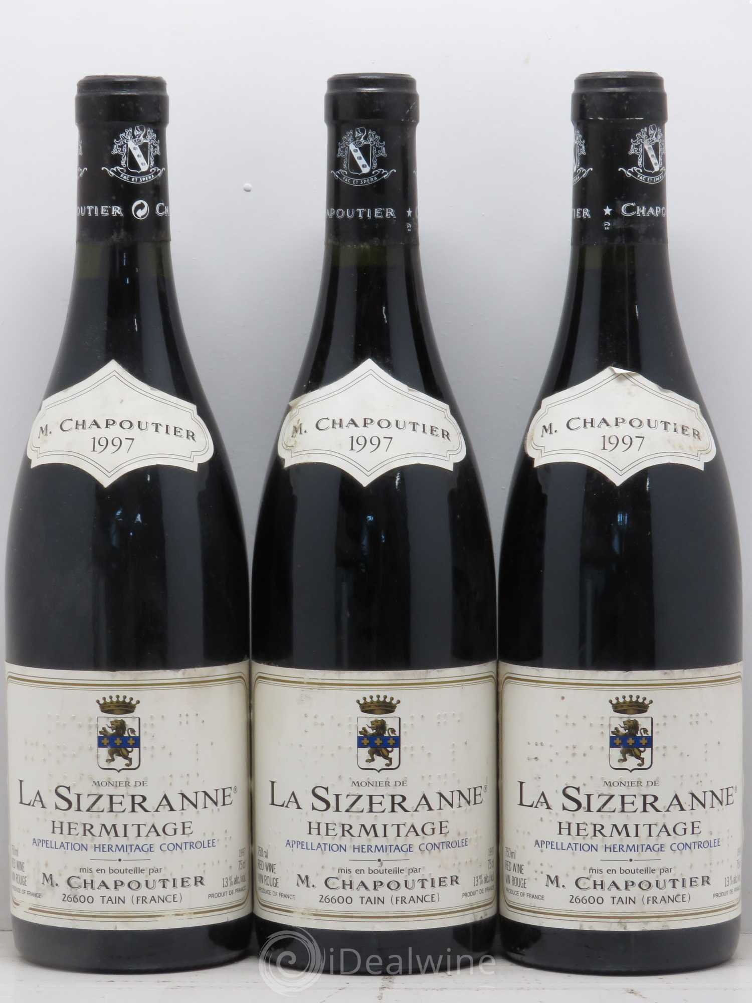 Hermitage Monier de La Sizeranne Chapoutier 1997 - Lot de 6 bouteilles - 2