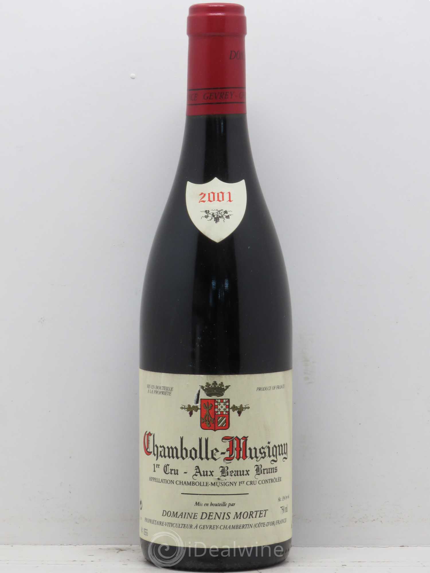Chambolle-Musigny 1er Cru Aux Beaux Bruns Denis Mortet (Domaine) 2001 - Lot de 1 bouteille - 0
