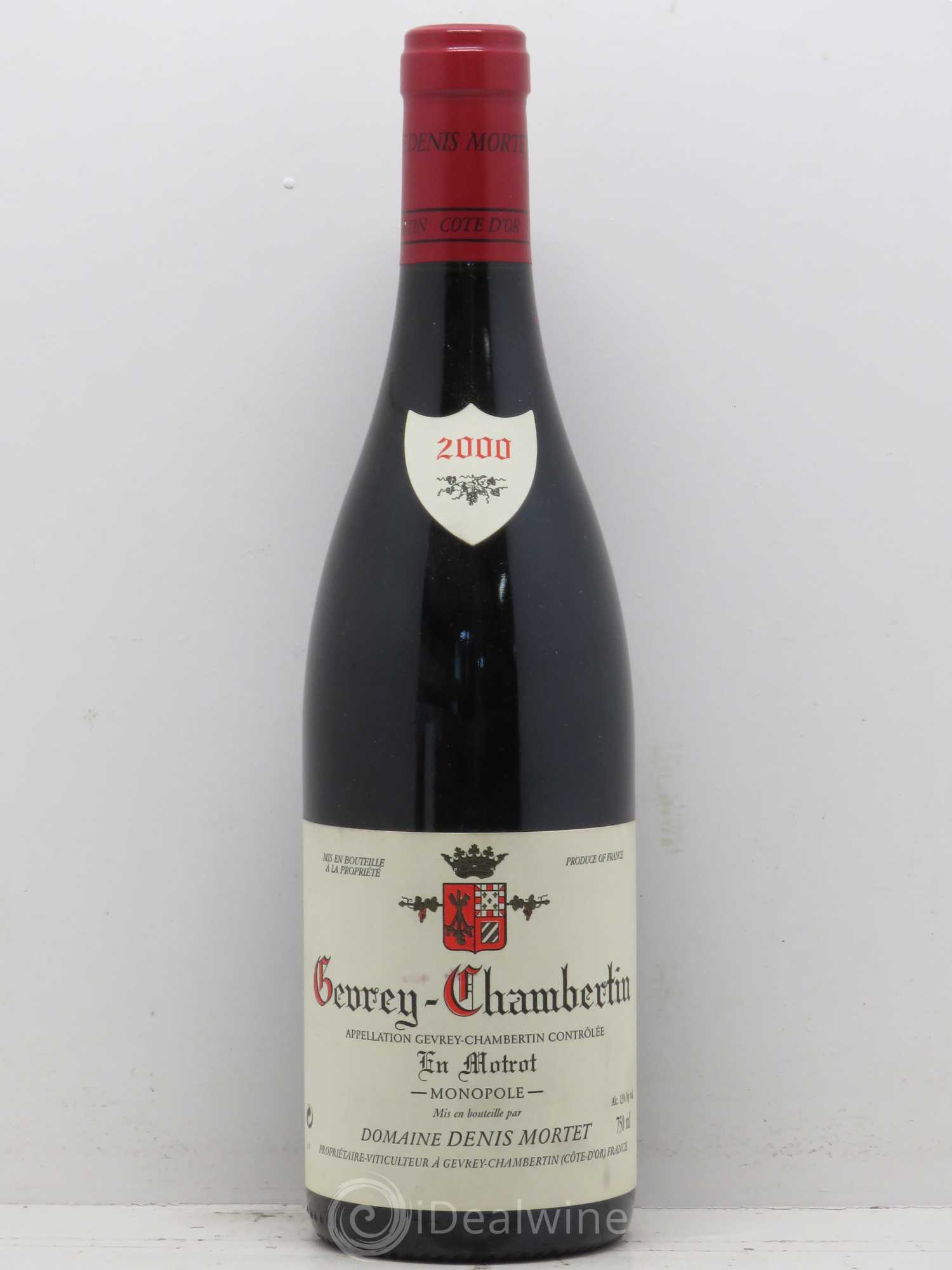 Gevrey-Chambertin En Motrot Denis Mortet (Domaine) 2000 - Lot de 1 bouteille - 0