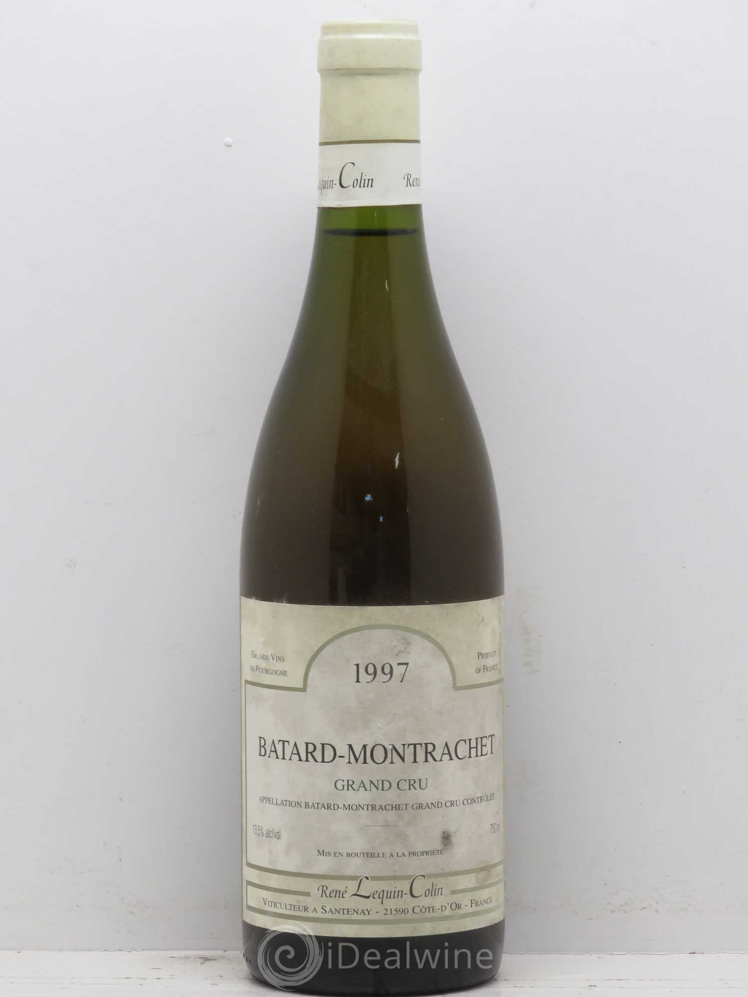 Bâtard-Montrachet Grand Cru Domaine Rene Lequin 1997 - Lot de 1 bouteille - 0