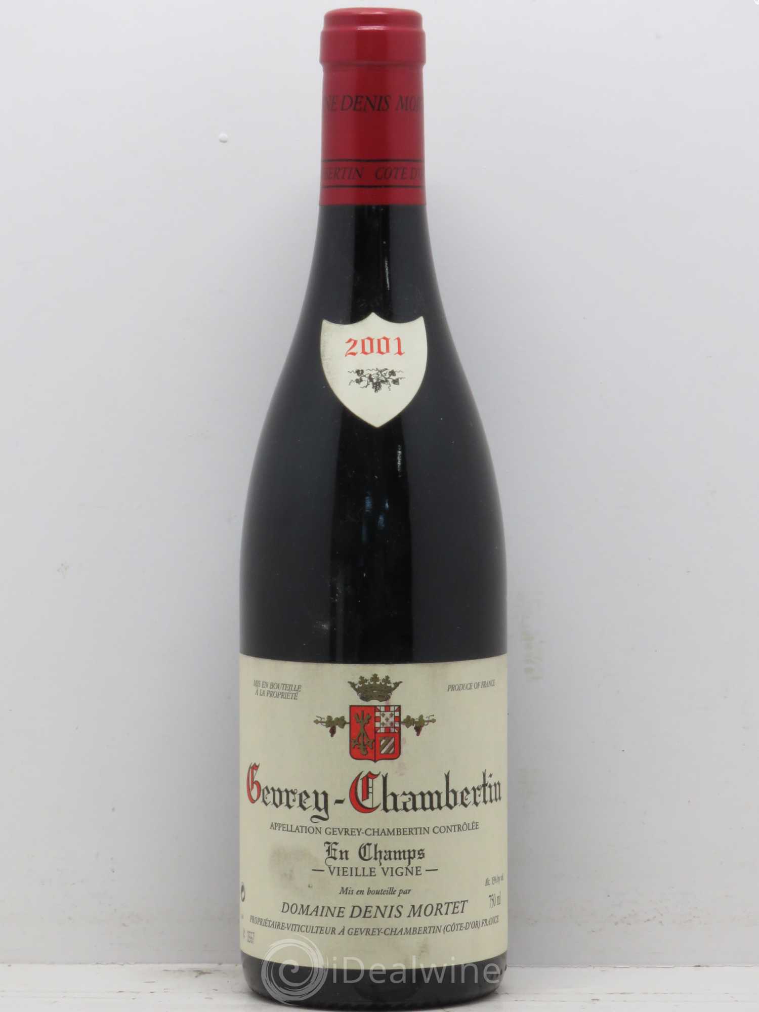 Gevrey-Chambertin En Champs Vieille Vigne Denis Mortet (Domaine) Vieilles Vignes 2001 - Lot de 1 bouteille - 0