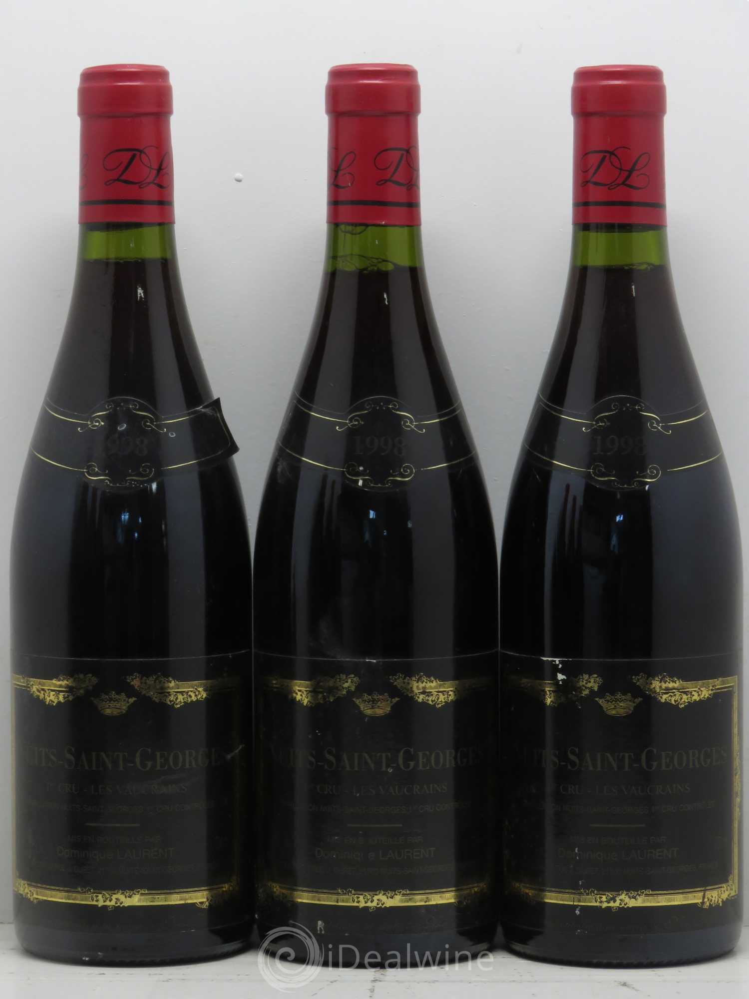 Nuits-Saint-Georges 1er Cru Les Vaucrains Dominique Laurent 1998 - Lot de 6 bouteilles - 1