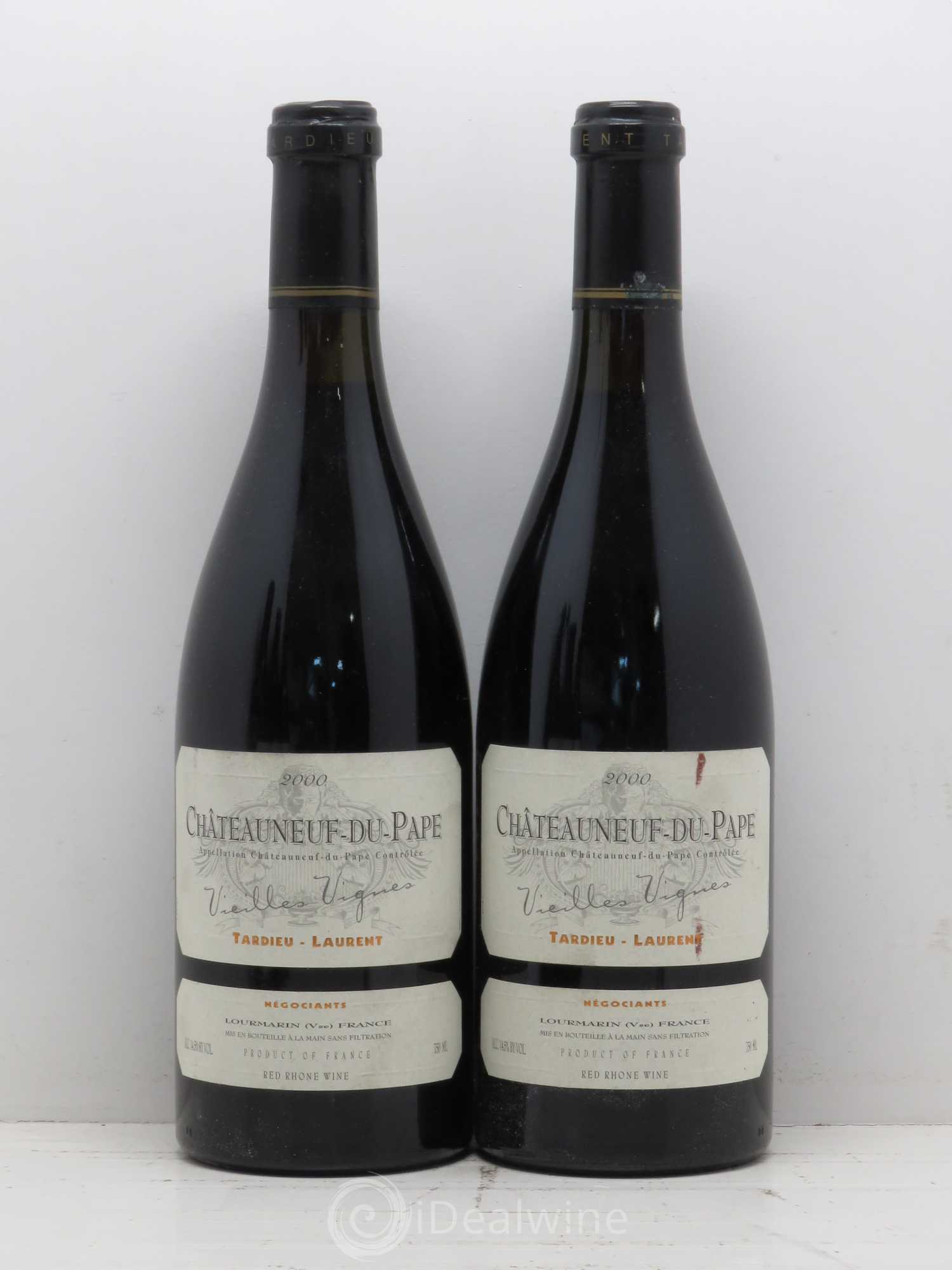Châteauneuf-du-Pape Tardieu-Laurent Vieilles vignes Famille Tardieu 2000 - Lot de 5 bouteilles - 2