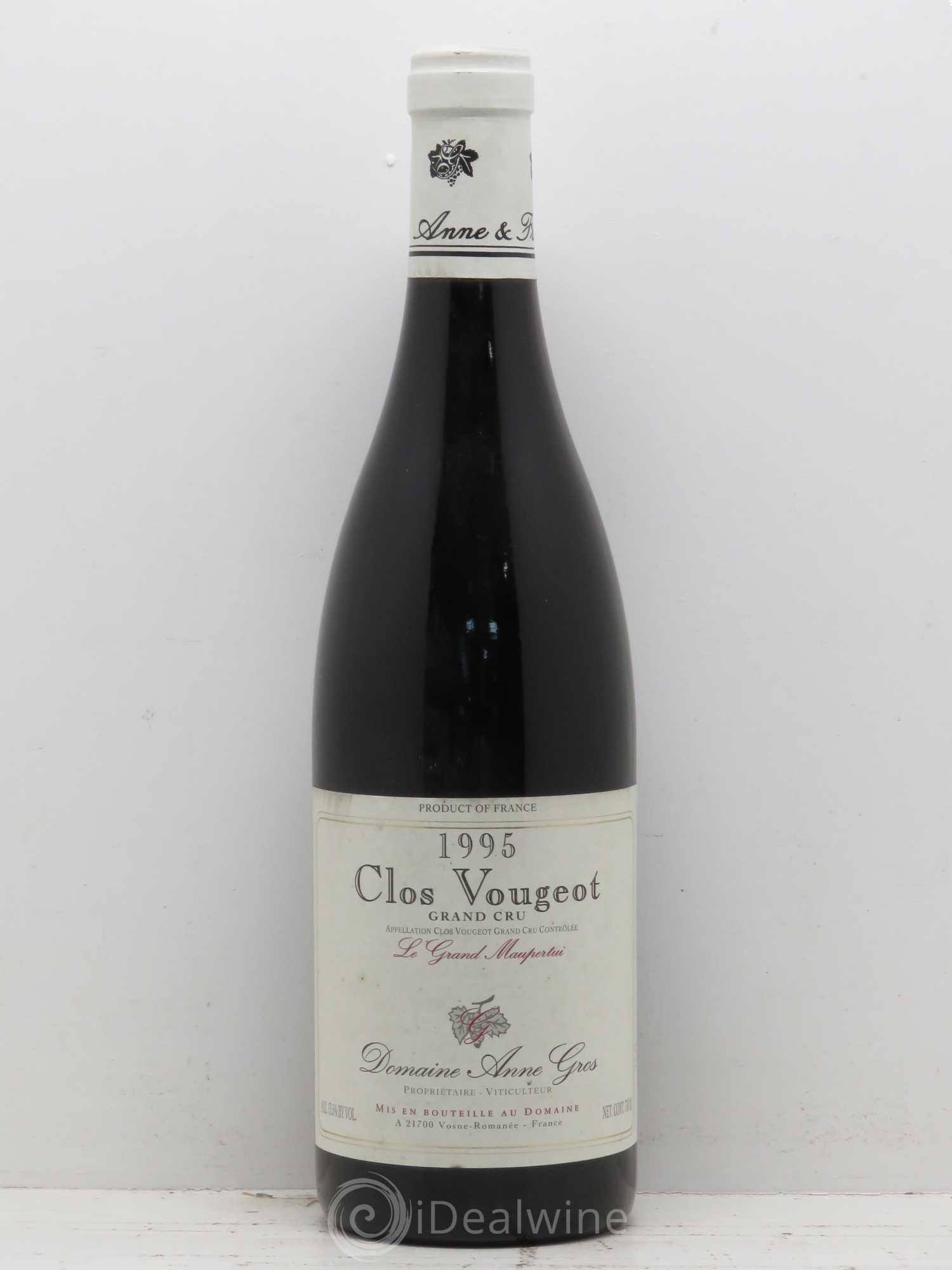 Clos de Vougeot Grand Cru Le Grand Maupertui Anne Gros 1995 - Lot de 1 bouteille - 0