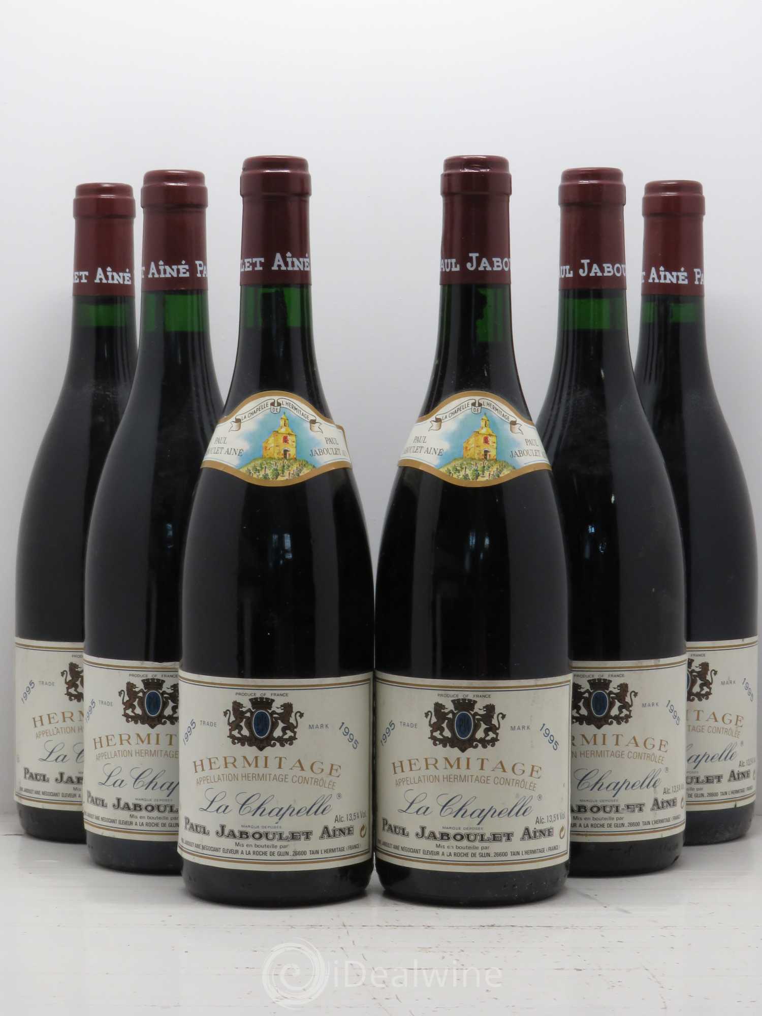 Hermitage La Chapelle Paul Jaboulet Ainé 1995 - Lot de 6 bouteilles - 0